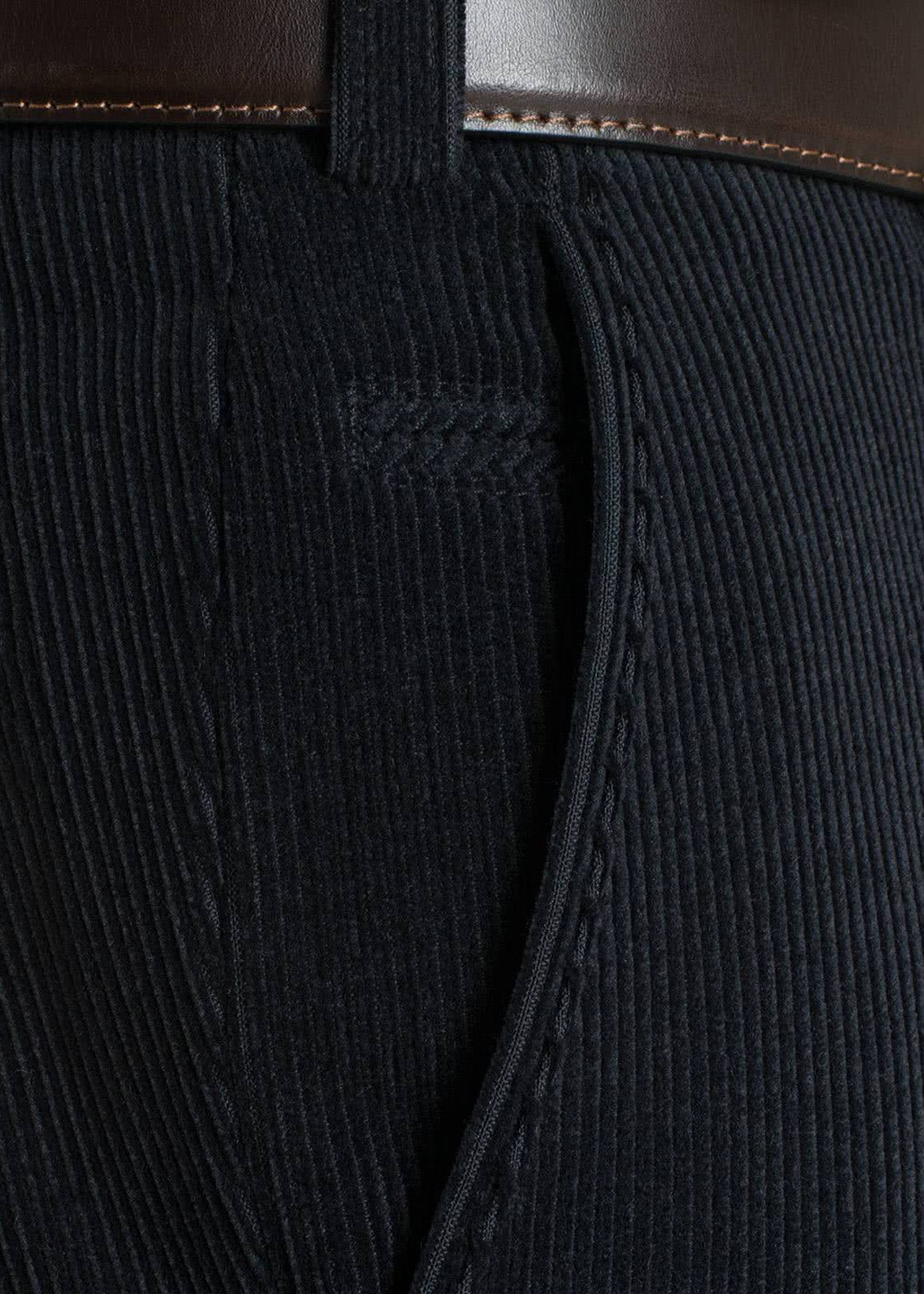 Roma Trevira Wool Cord Trousers - Navy - Image 4