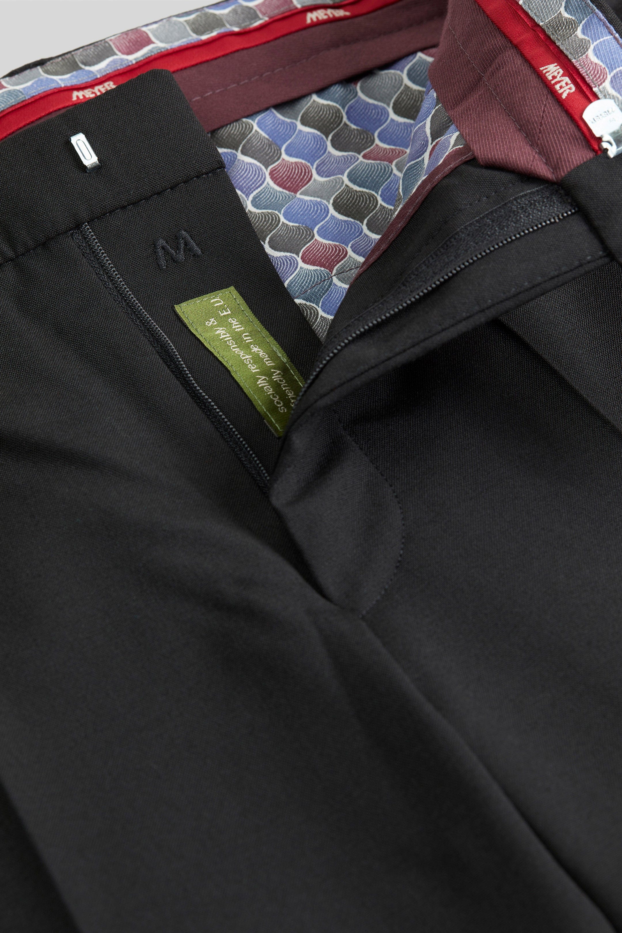 Roma Wool Blend Formal Trousers - Black - Image 4