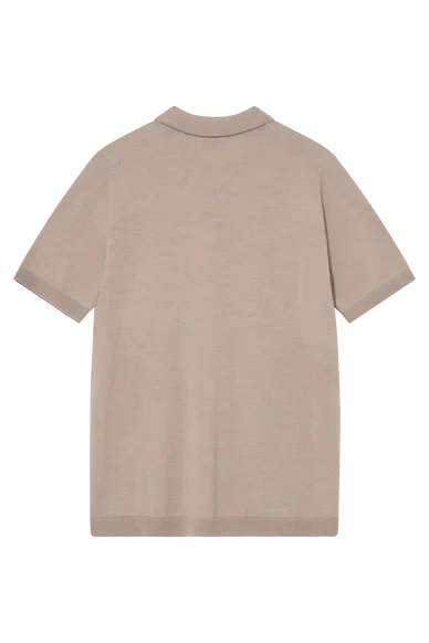 Adam Soft Wool/Silk Knitted Polo - Soft Kit - Image 4