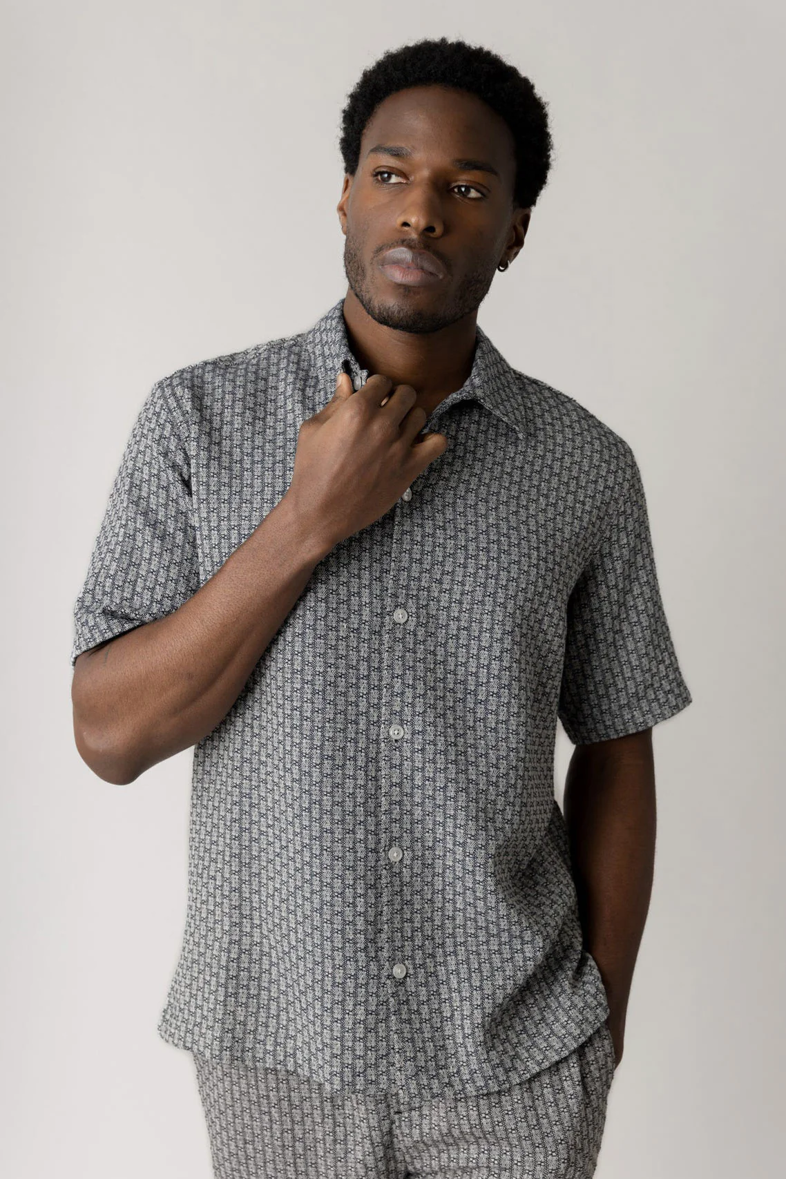 Banks Basso Short Sleeve Shirt - Salute Navy - Image 3