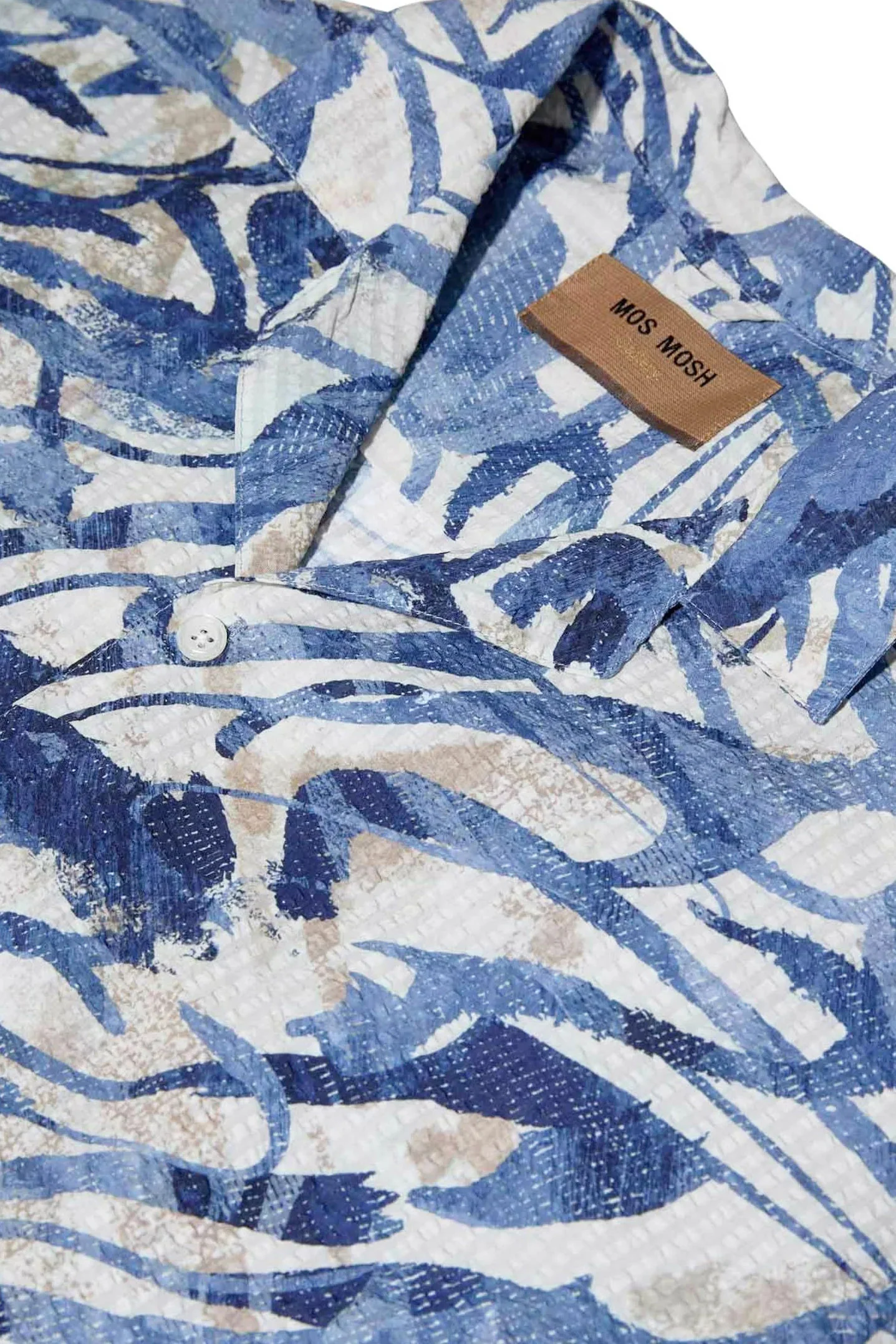 Joel Common Seer Short Sleeve Shirt - Estate Blue - Image 4