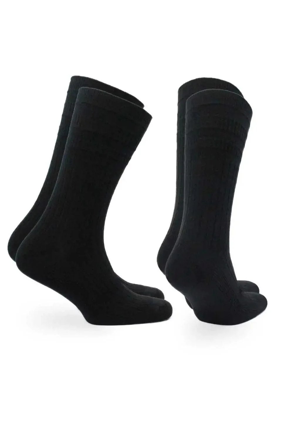 Joseph Comfort Fit Tenderhold Cotton Socks 2 Pack - Black