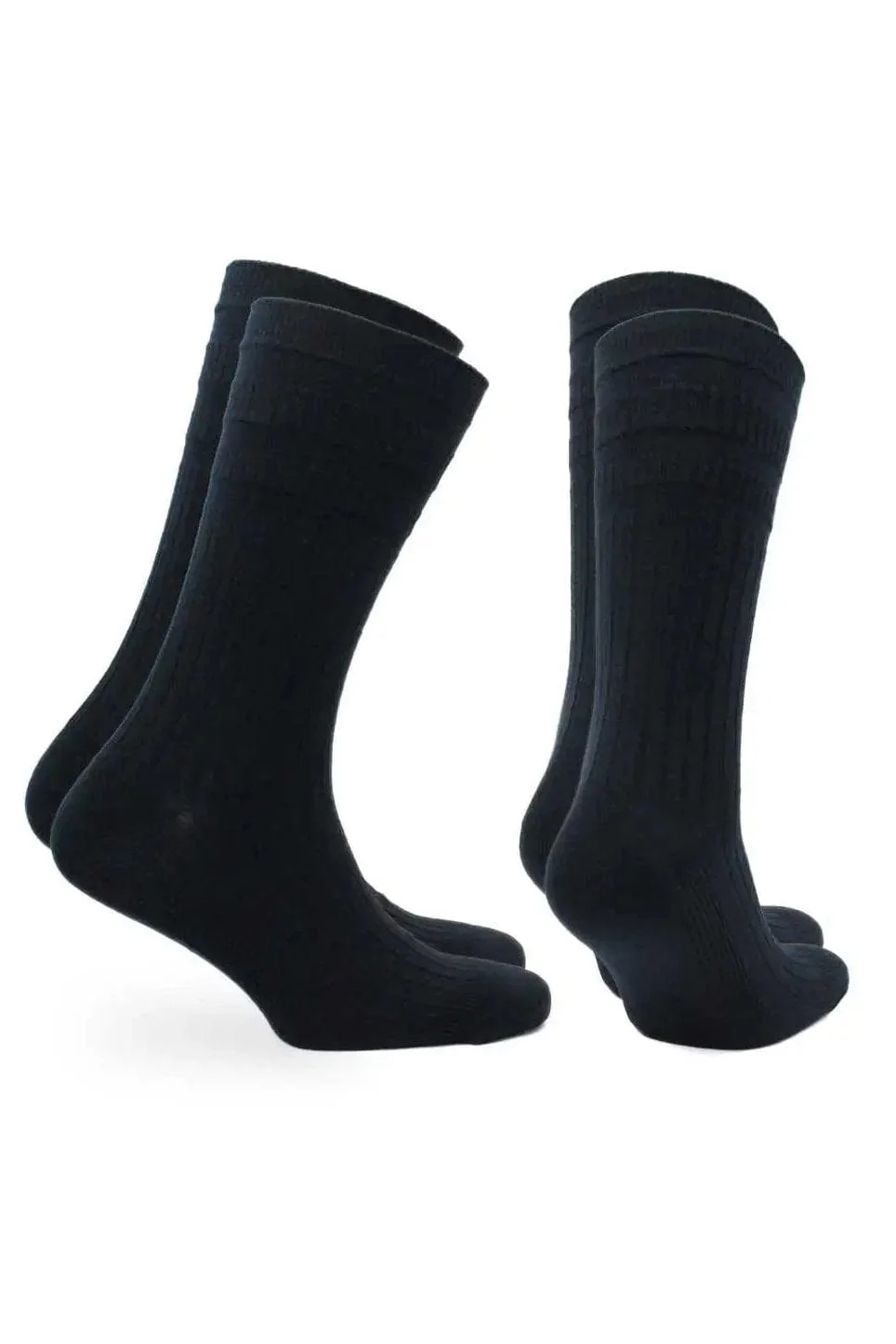 Joseph Comfort Fit Tenderhold Cotton Socks 2 Pack - Navy