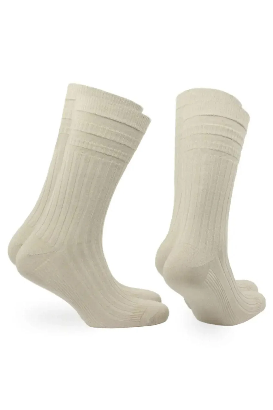 Oscar Comfort Fit Tenderhold Wool Socks 2 Pack - Oatmeal