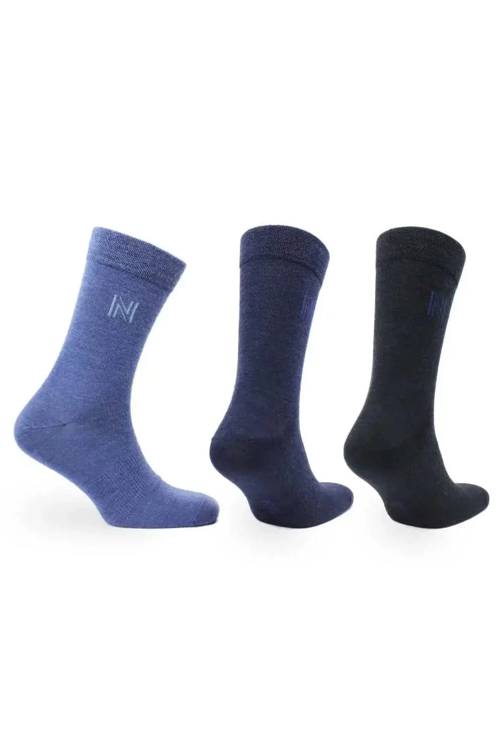 Stockholm Merino Wool Socks 3 Pack - Blue