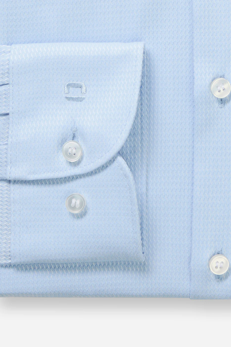 Level 5 Body Fit Cotton Stretch Shirt - Light Blue - Image 2