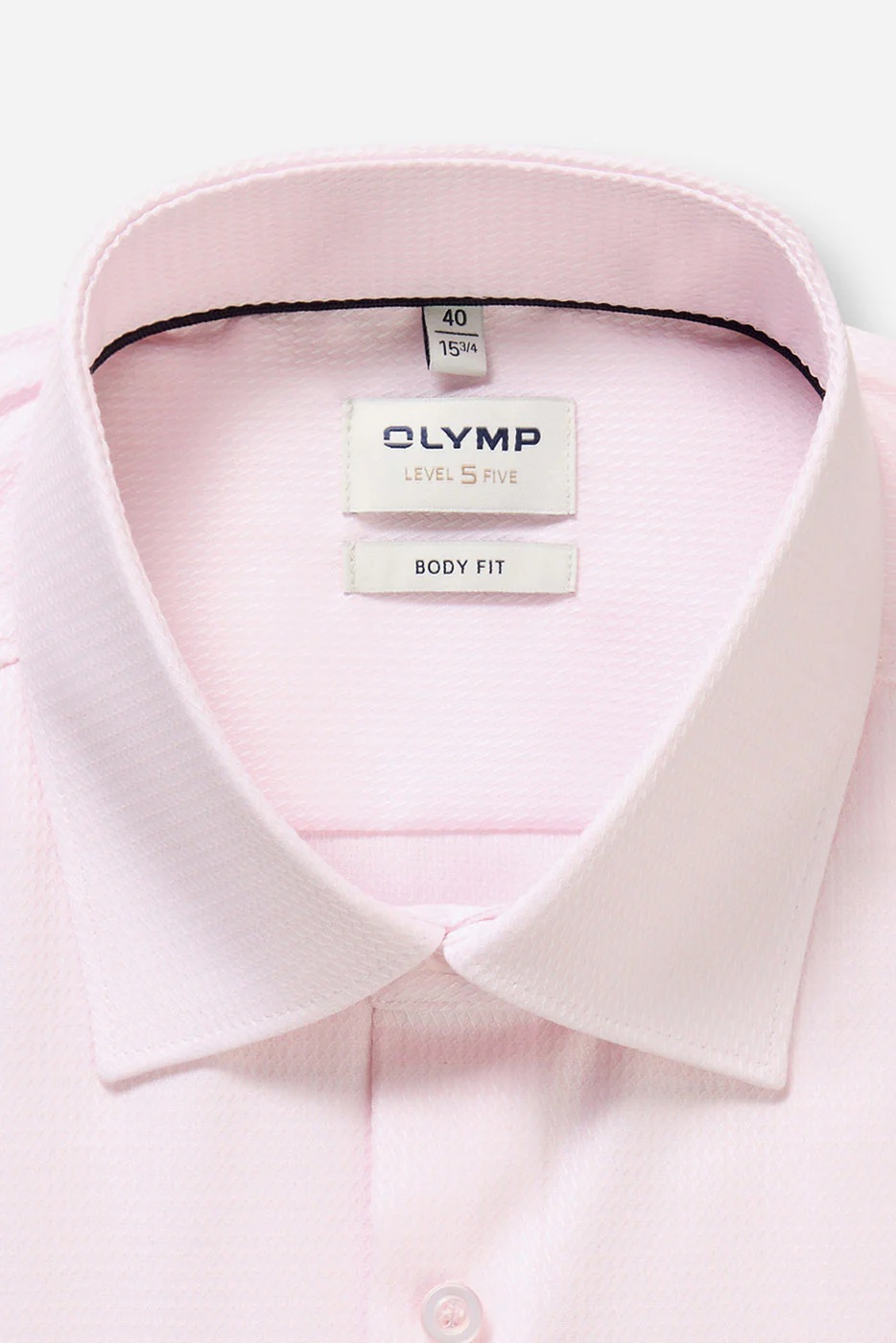 Level 5 Body Fit Cotton Stretch Shirt - Pink - Image 3