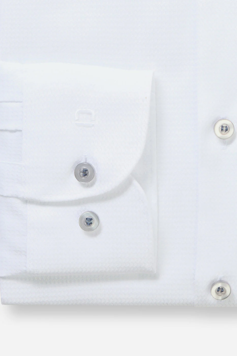 Level 5 Body Fit Cotton Stretch Shirt - White - Image 2
