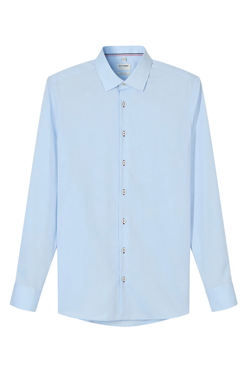 Level 5 Body Fit Natural Stretch Shirt - Light Blue
