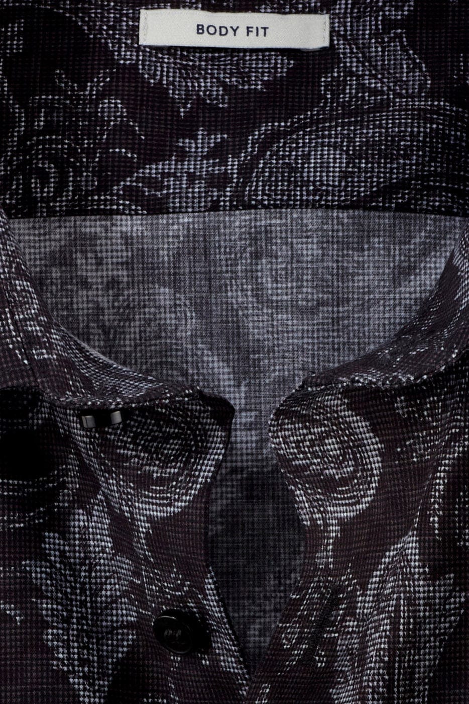Level 5 Body Fit Paisley Long Sleeve Shirt - Graphite - Image 2
