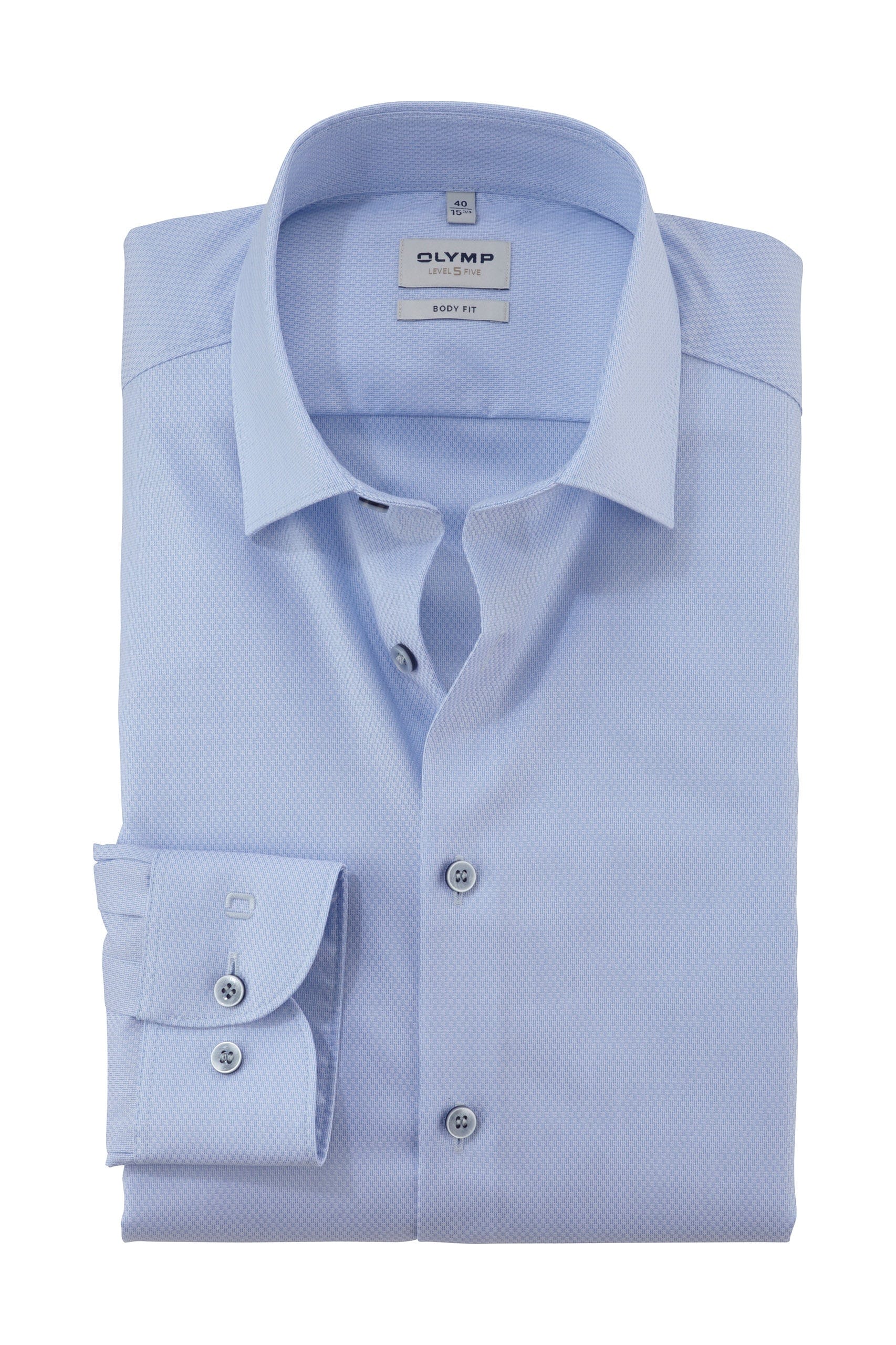 Level 5 Body Fit Plain Shirt - Blue