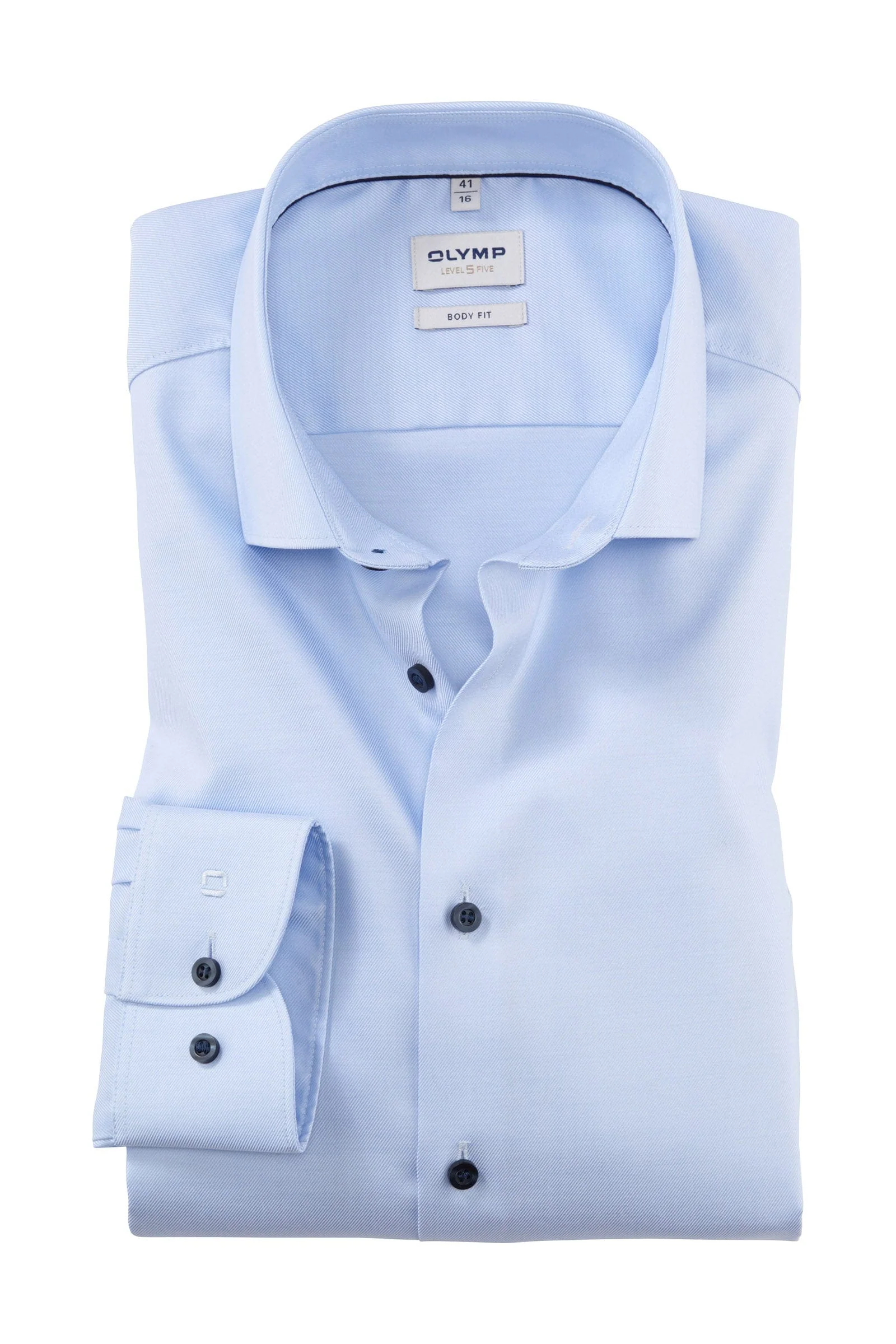 Level 5 Body Fit Plain Shirt - Light Blue
