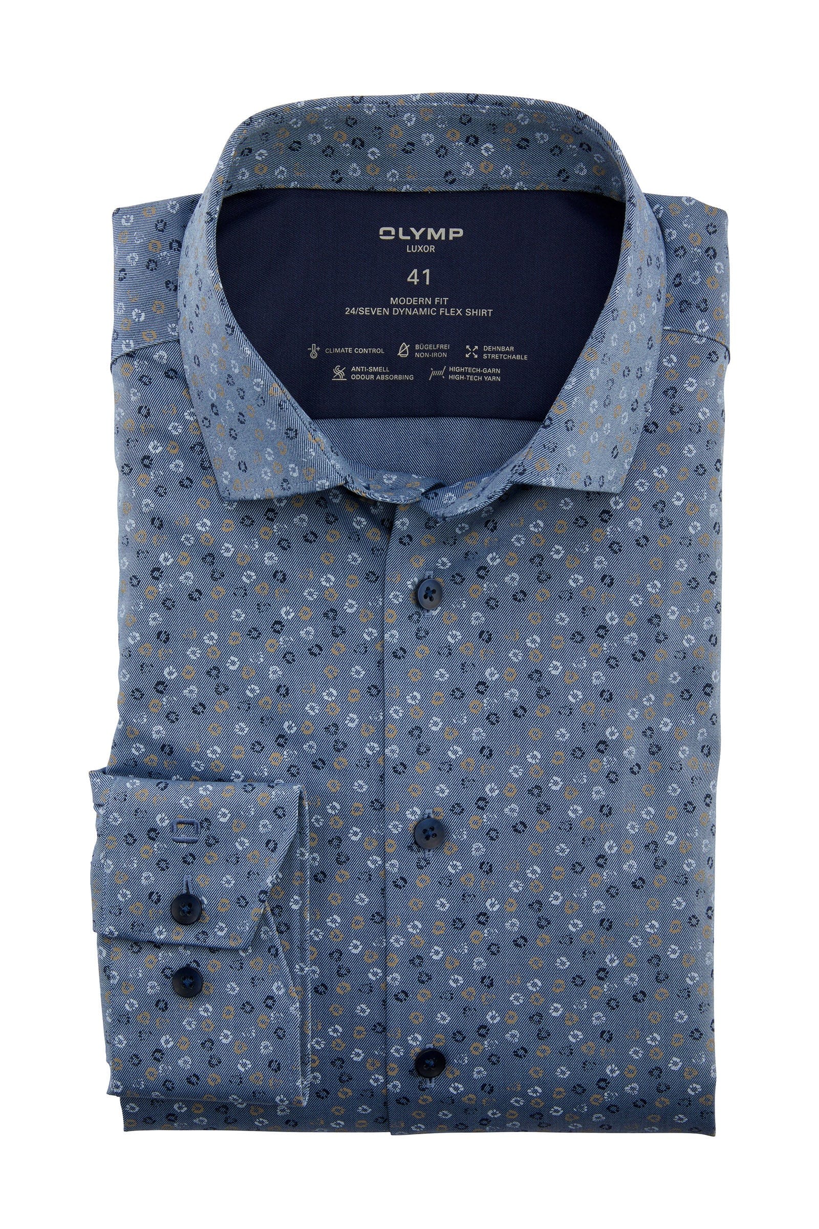 Luxor 24/7 Dynamic Flex Print Shirt - Navy