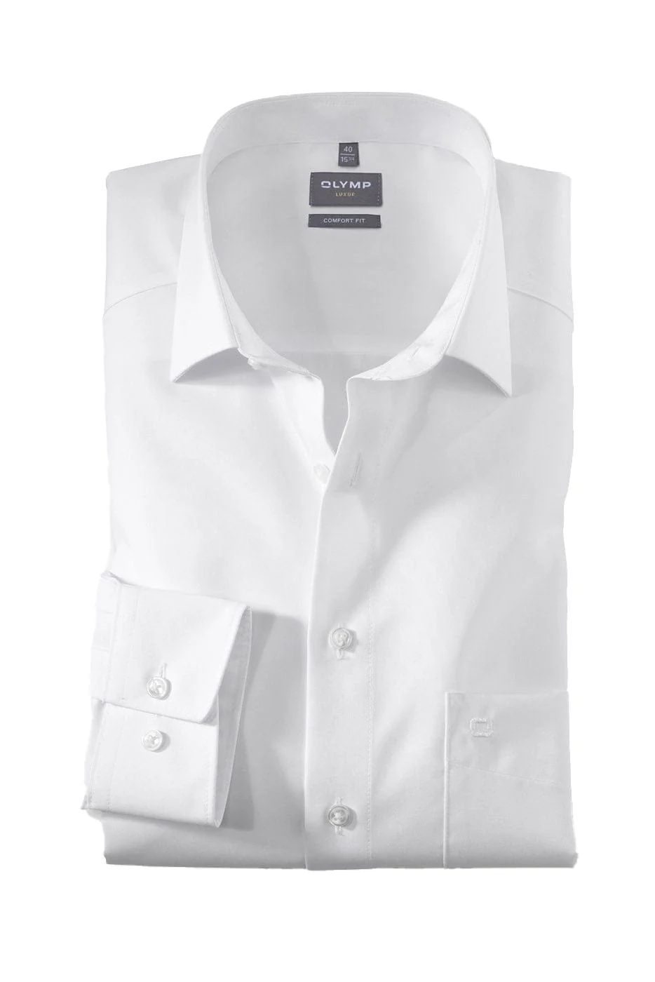 Luxor Comfort Fit Long Sleeve Shirt - White