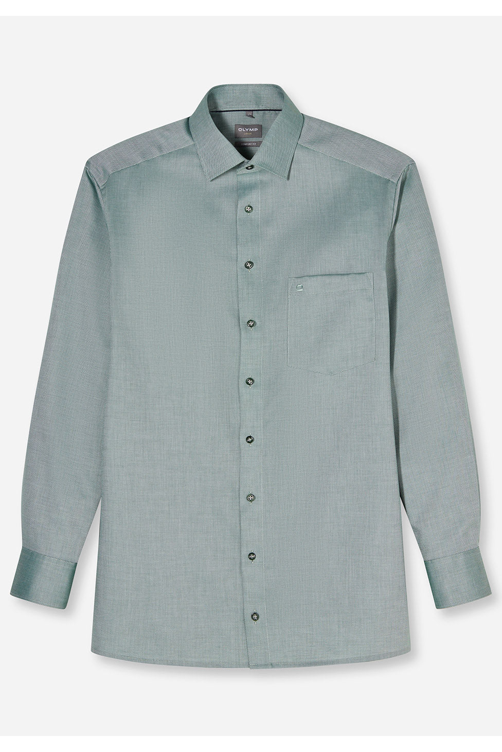 Luxor Comfort Fit Plain Shirt - Green - Image 2