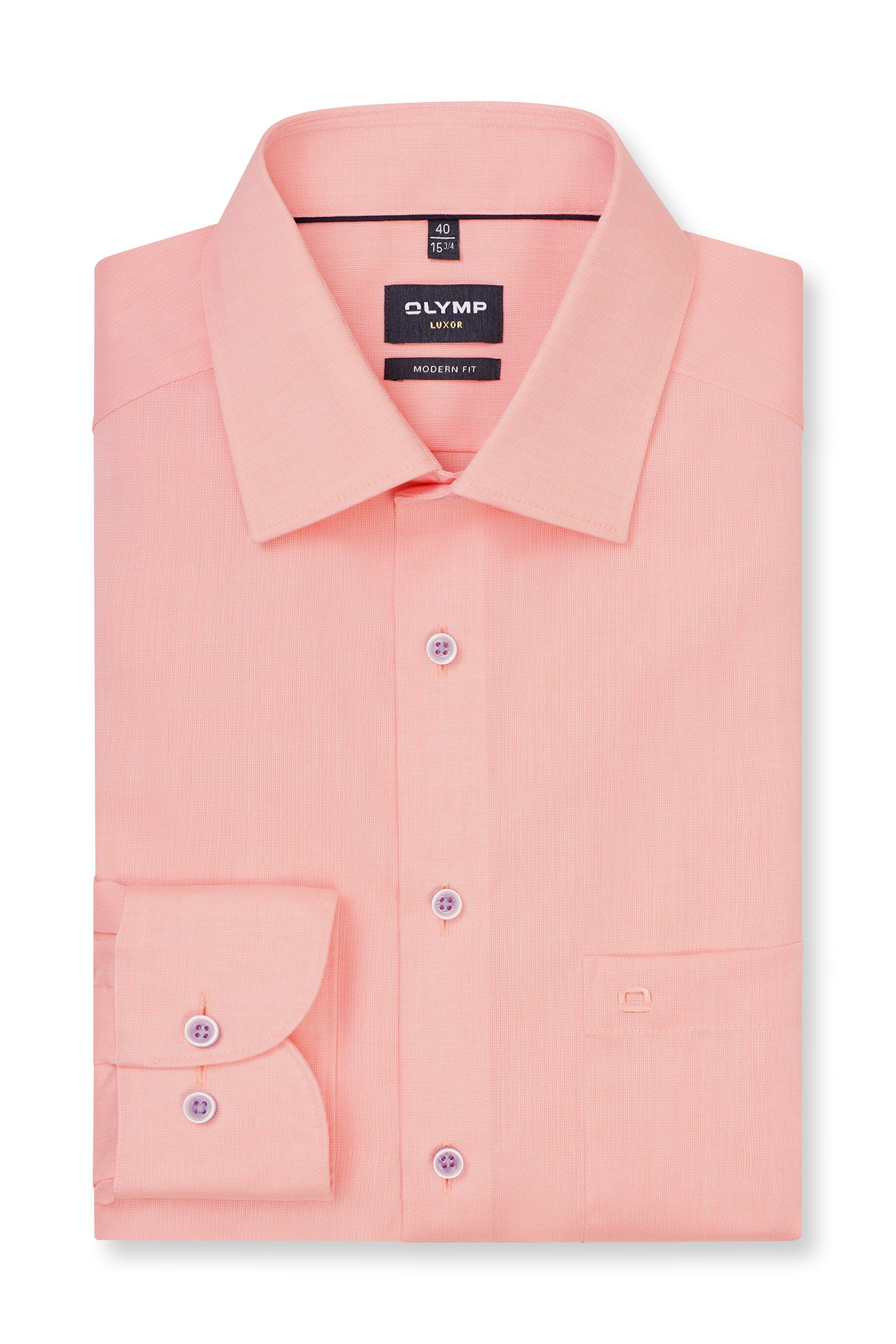 Luxor Modern Fit Lightweight Shirt - Summer Peach