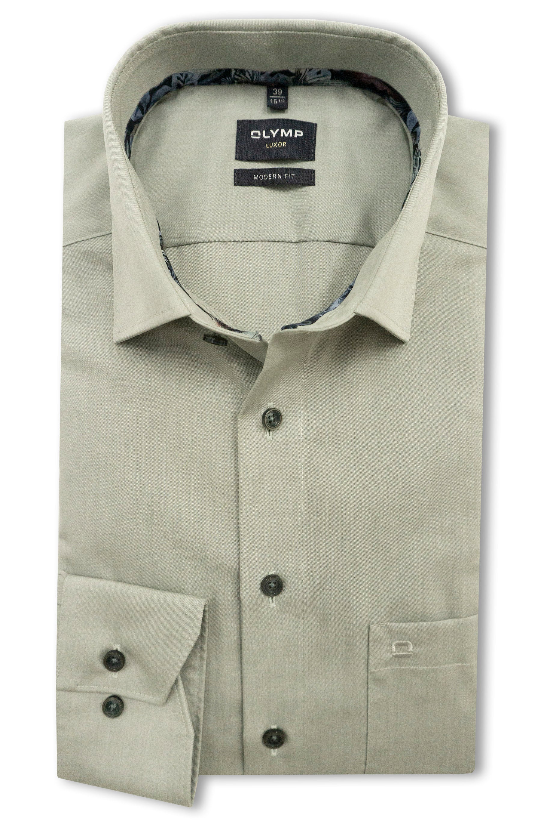 Luxor Modern Fit Long Sleeve Shirt - Green