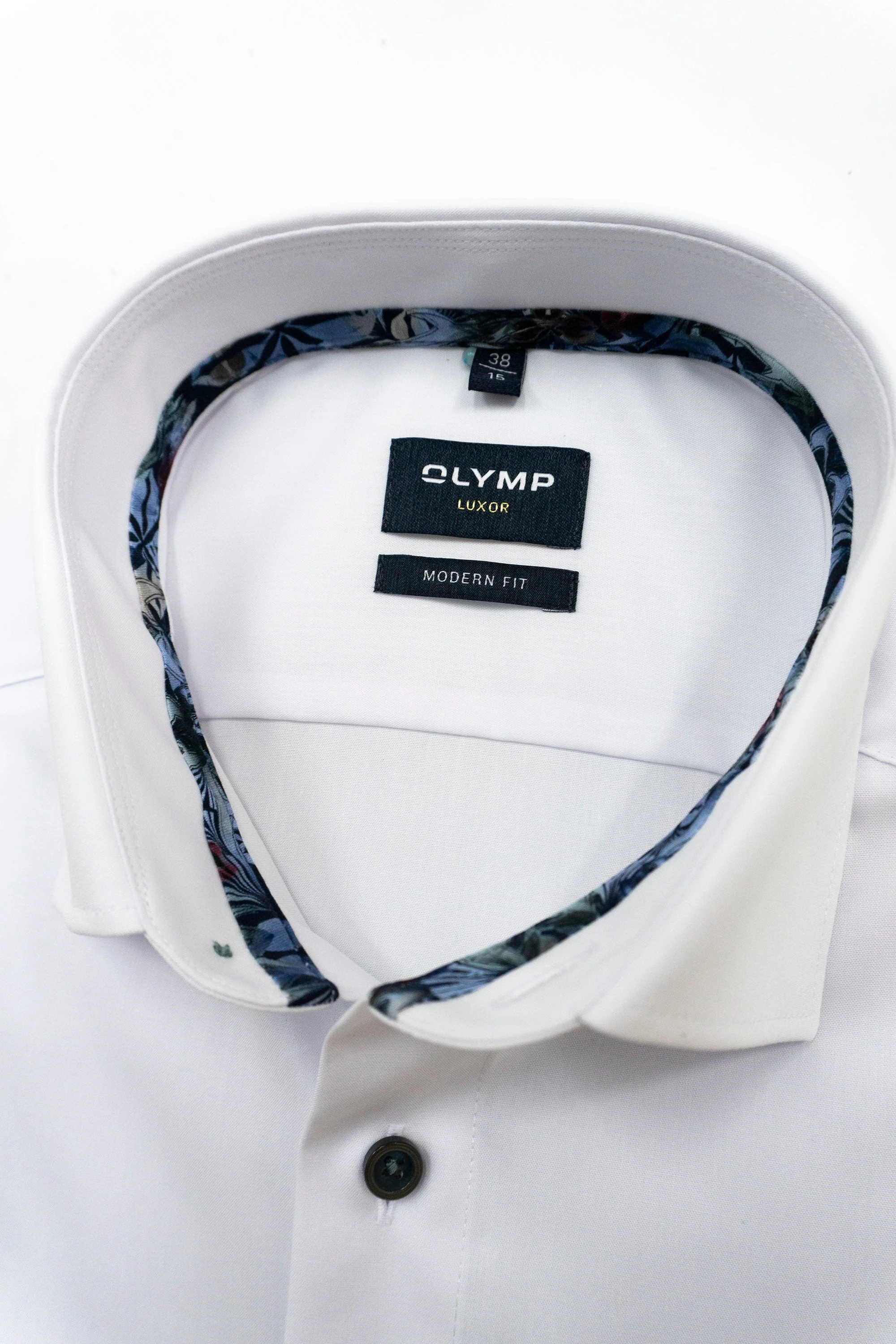 Luxor Modern Fit Long Sleeve Shirt - White - Image 2