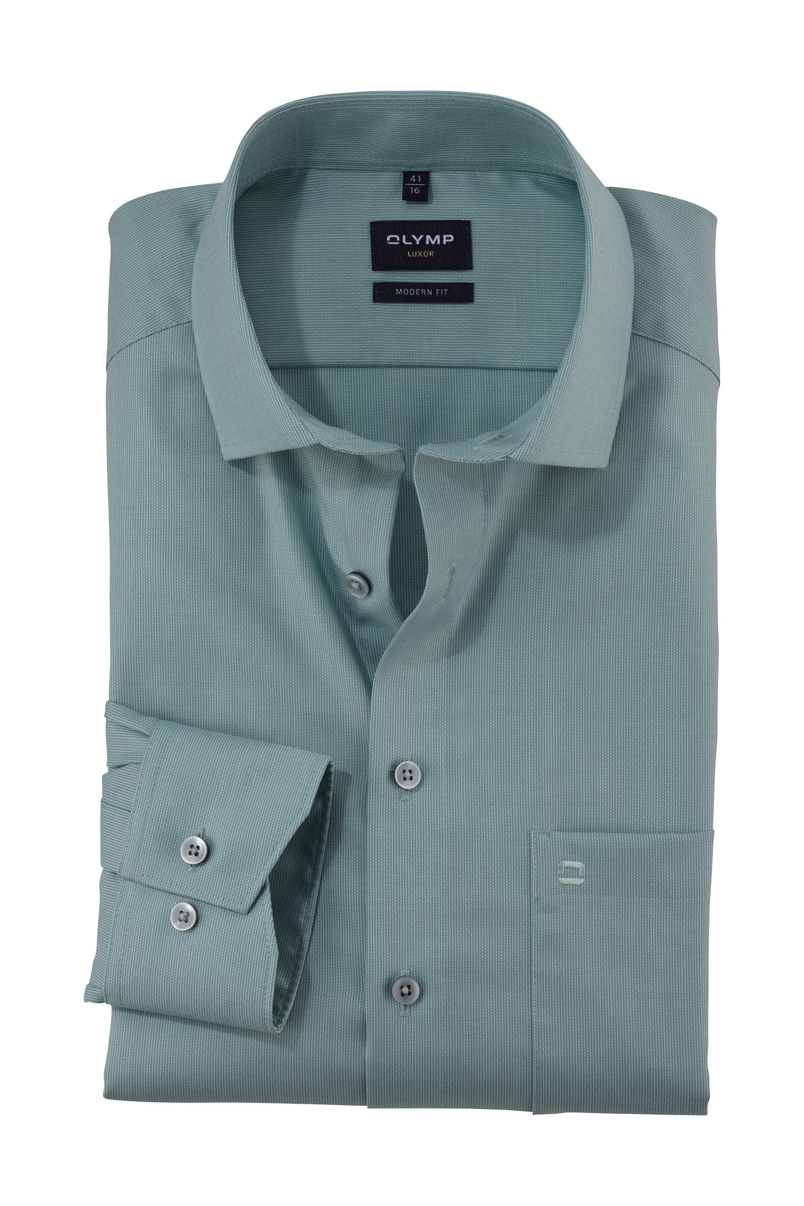 Luxor Modern Fit Plain Shirt - Green