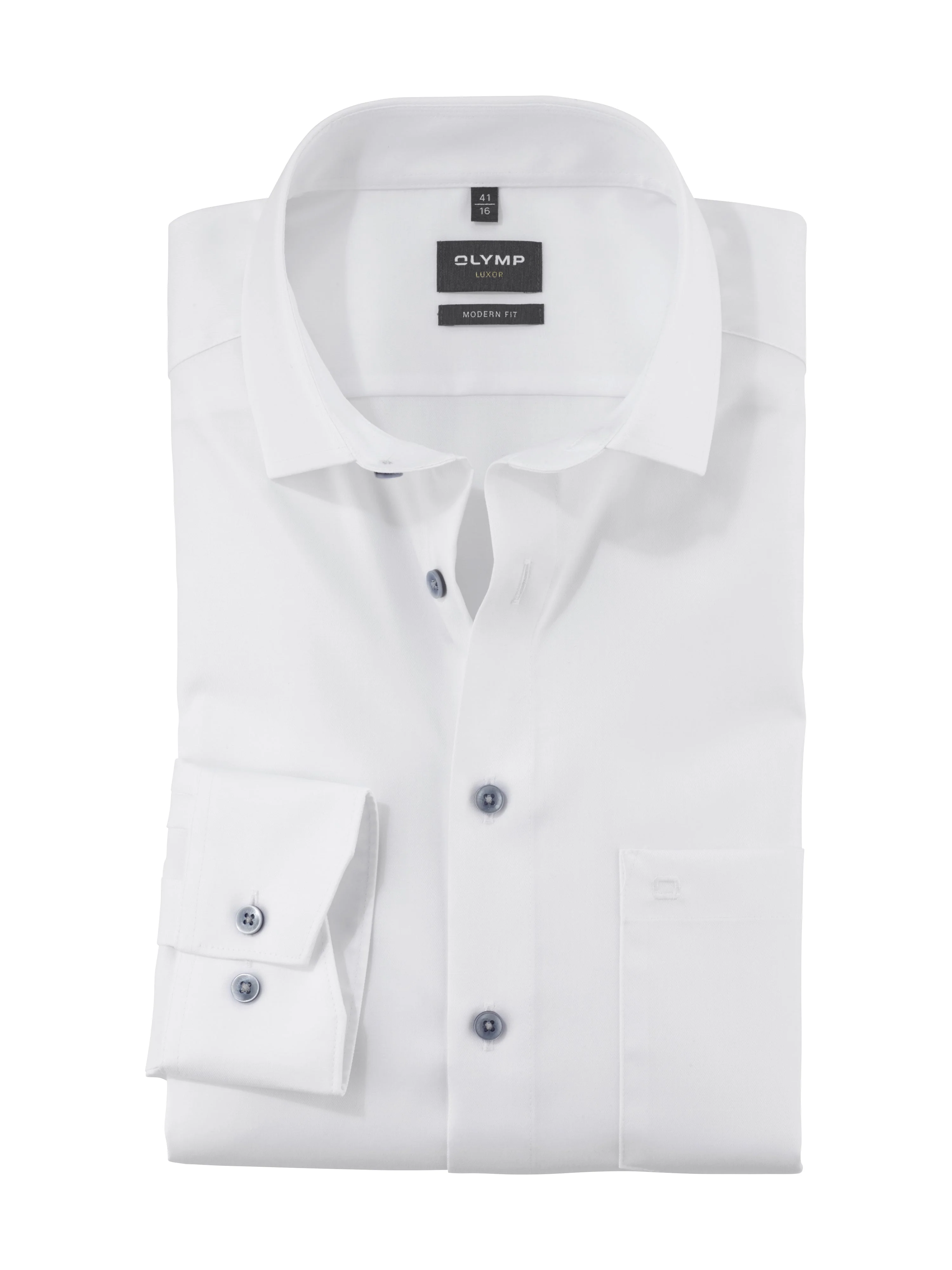 Luxor Modern Fit Plain Shirt - White