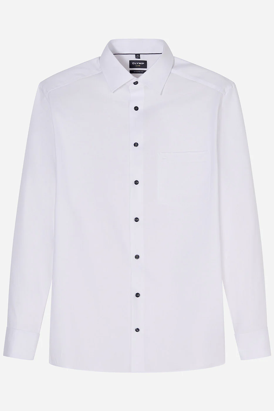 Luxor Modern Fit Plain Shirt - White - Image 2