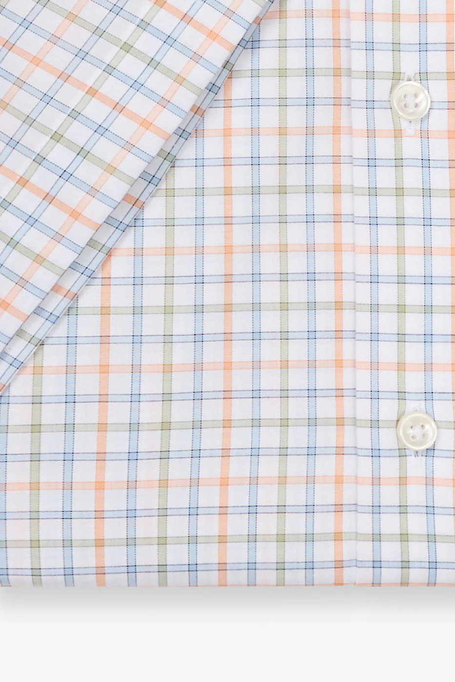 Luxor Modern Fit Short Sleeve Check Shirt - Green/Blue - Image 3