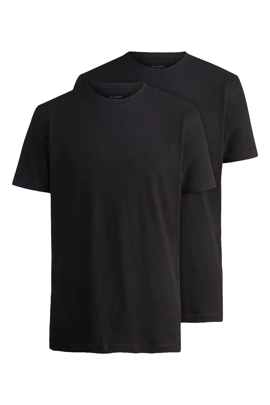 Modern Fit Crew Neck 2 Pack T-Shirt - Black