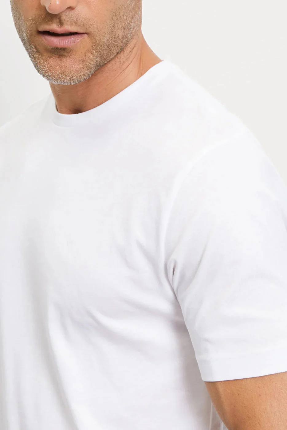 Modern Fit Crew Neck 2 Pack T-Shirt - White - Image 4