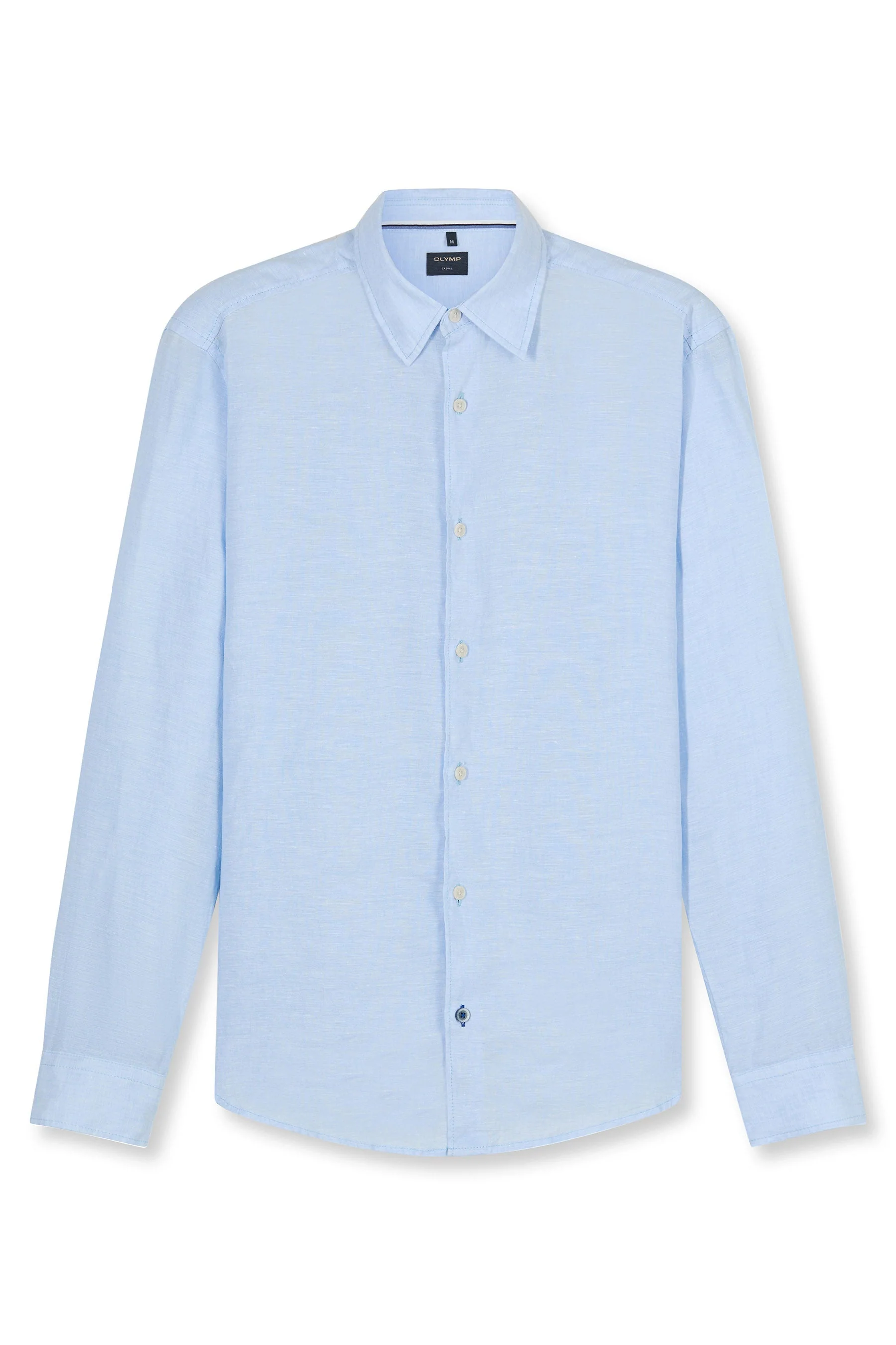 Regular Fit Pure Linen Shirt - Light Blue