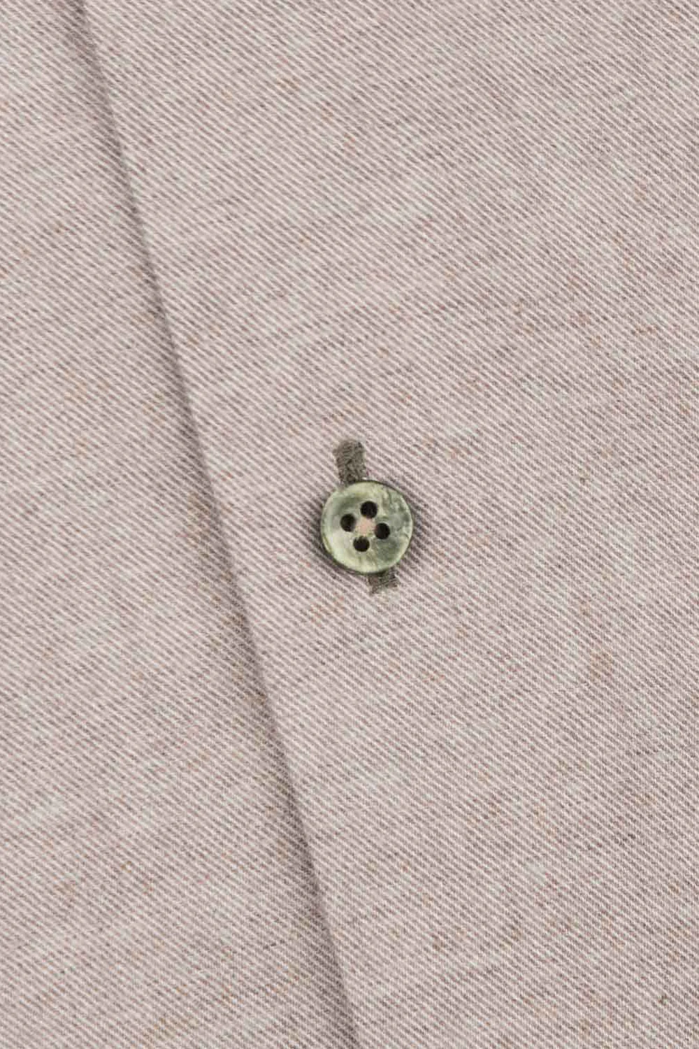 Pure Cotton Melange Twill Shirt - Champagne - Image 4