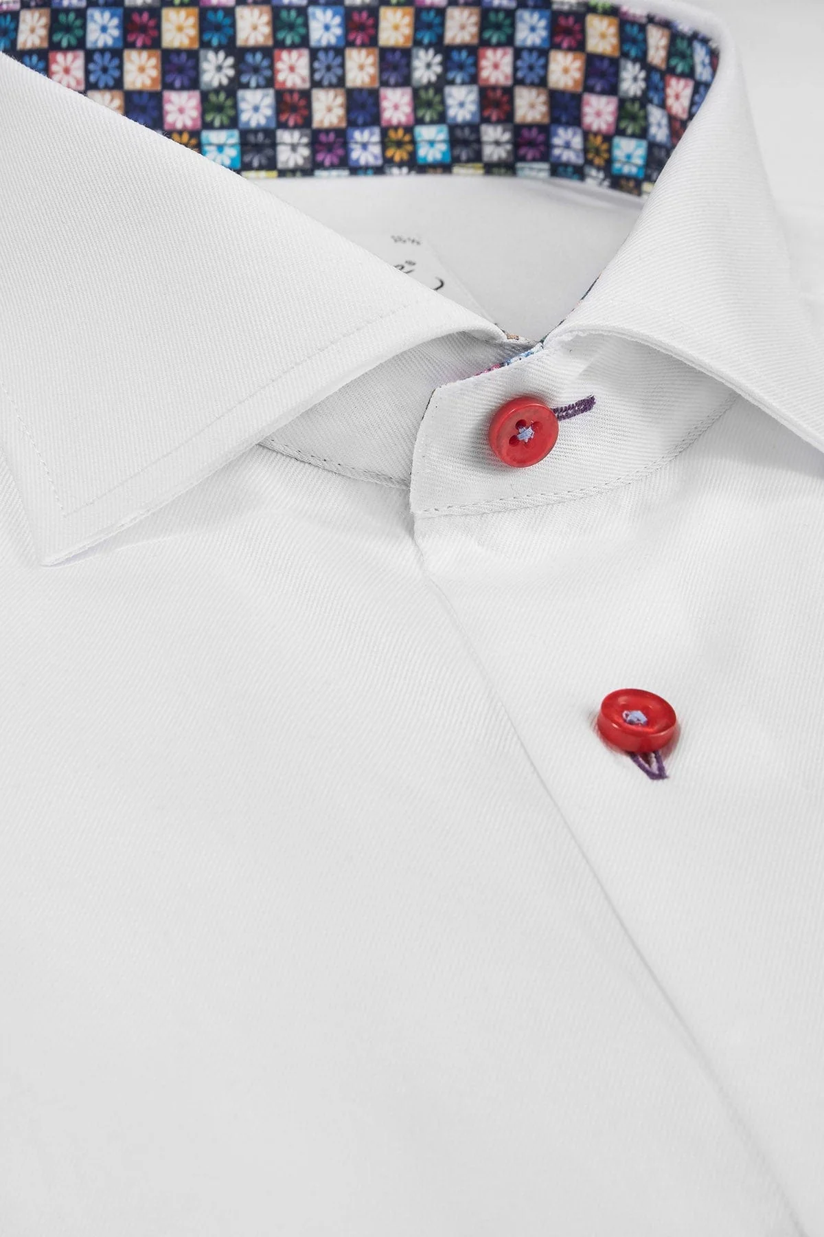 Pure Cotton Wrinkle Free Plain Shirt - White - Image 2