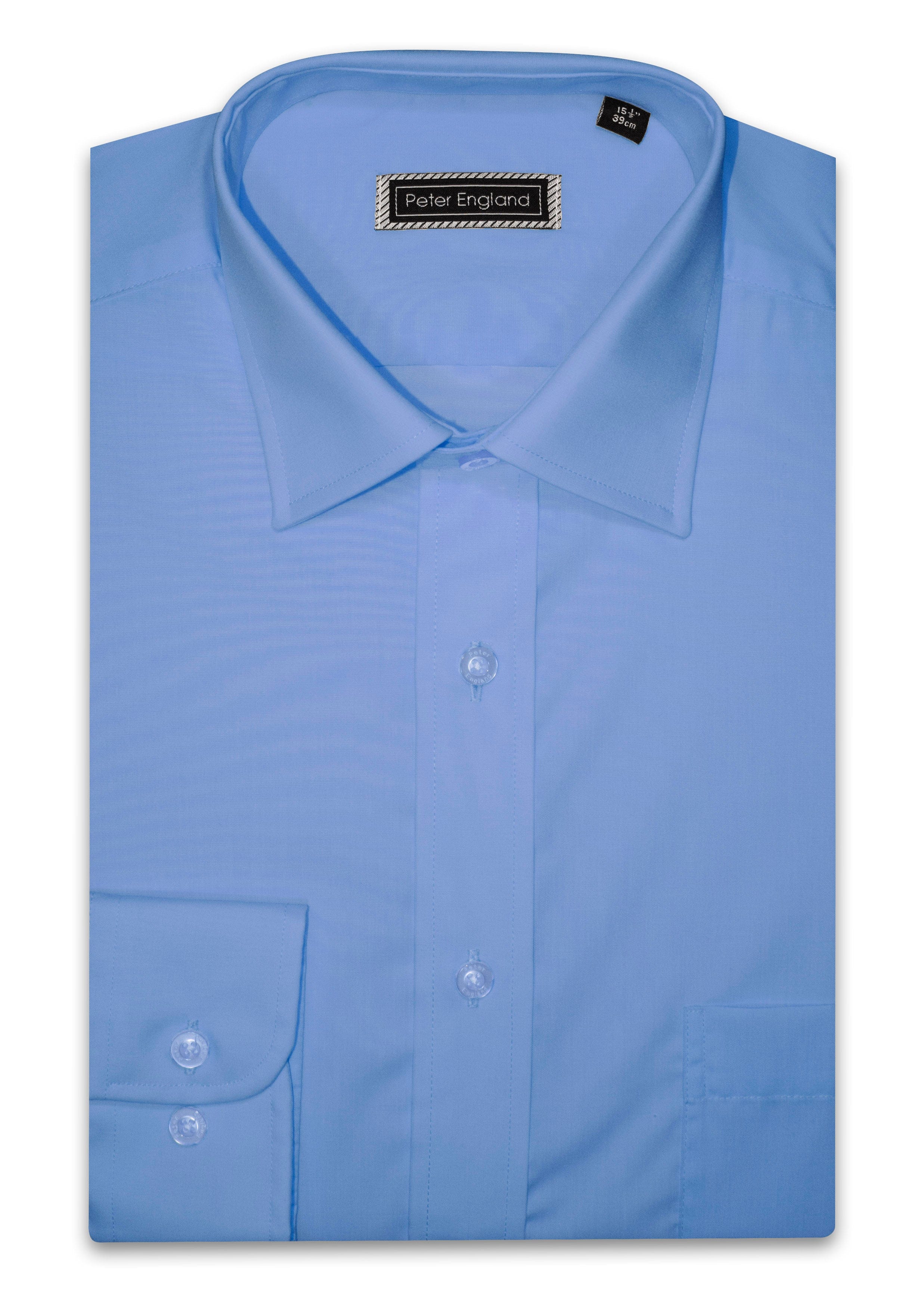 Non-Iron Plain Shirt - French Blue