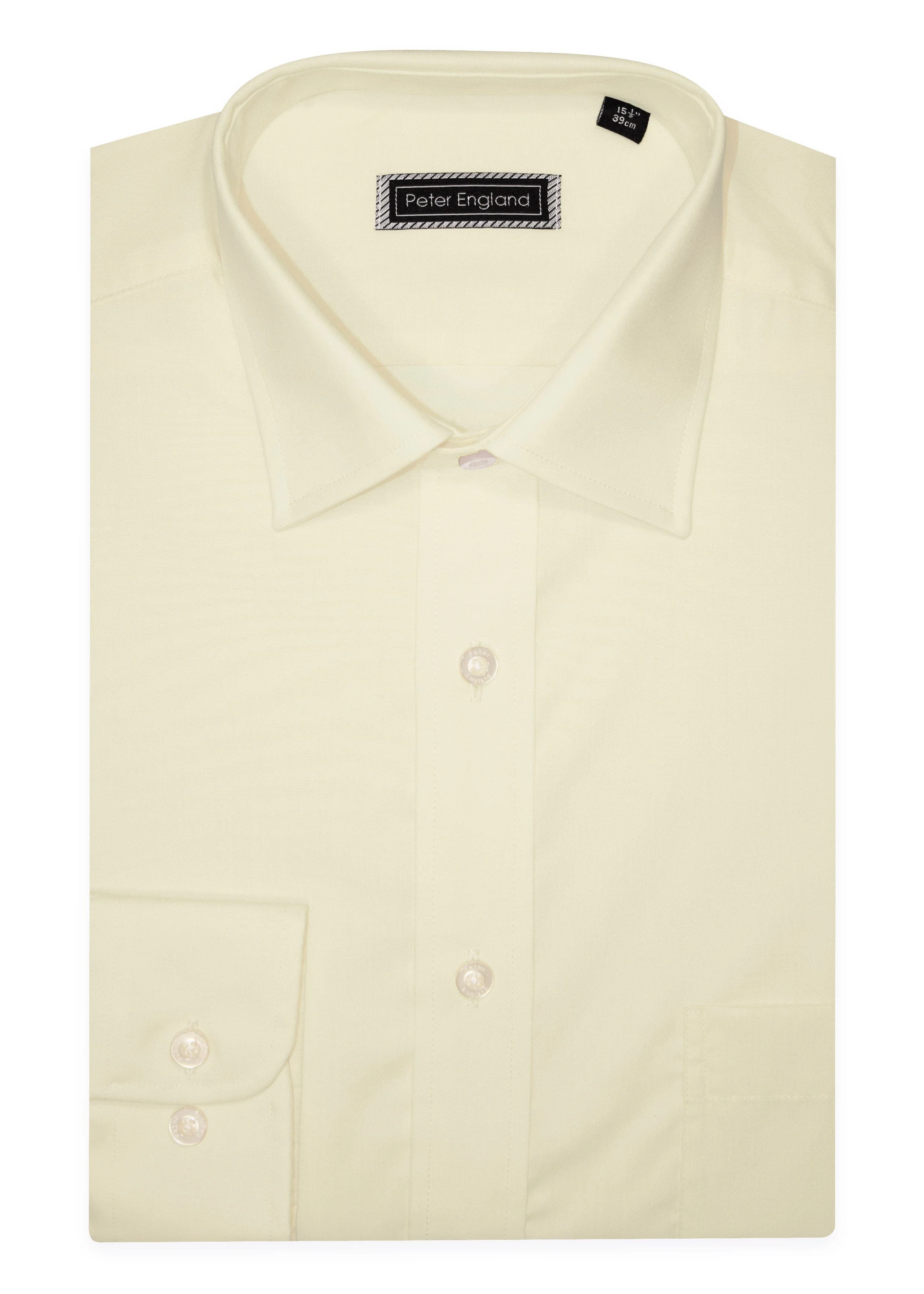 Non-Iron Plain Shirt - Large Sizes - Ecru