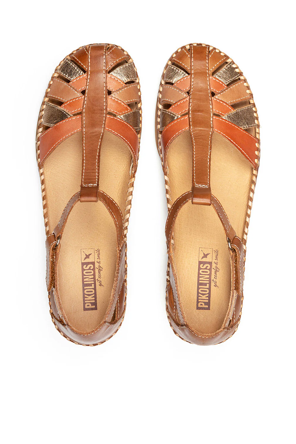 Cadaques Leather Woven Sandals - Brandy - Image 8
