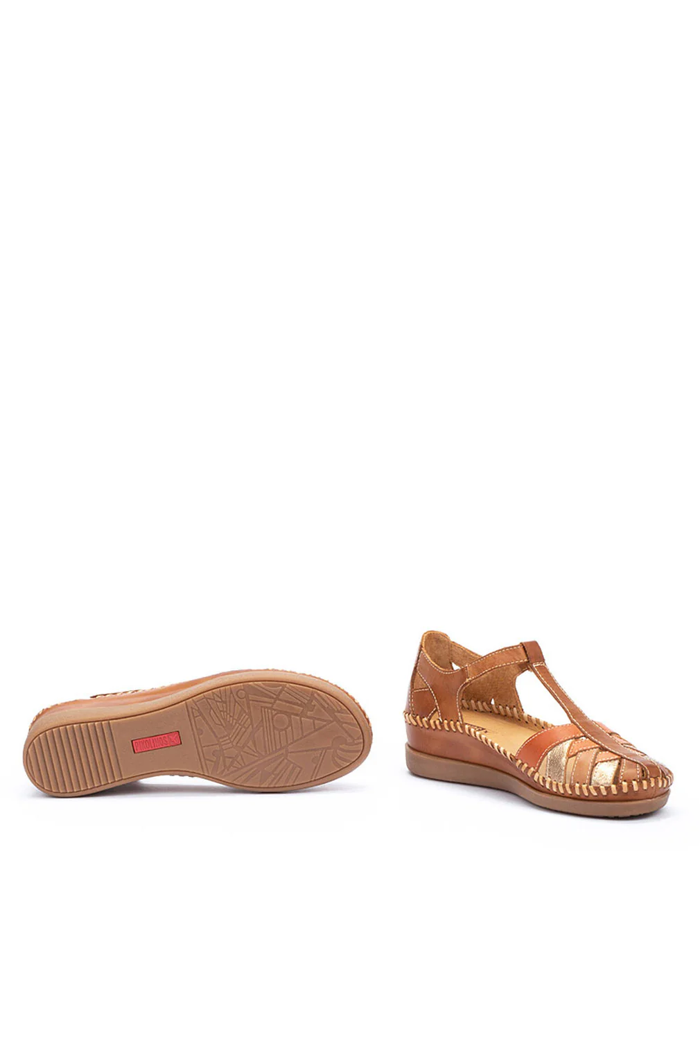 Cadaques Leather Woven Sandals - Brandy - Image 9