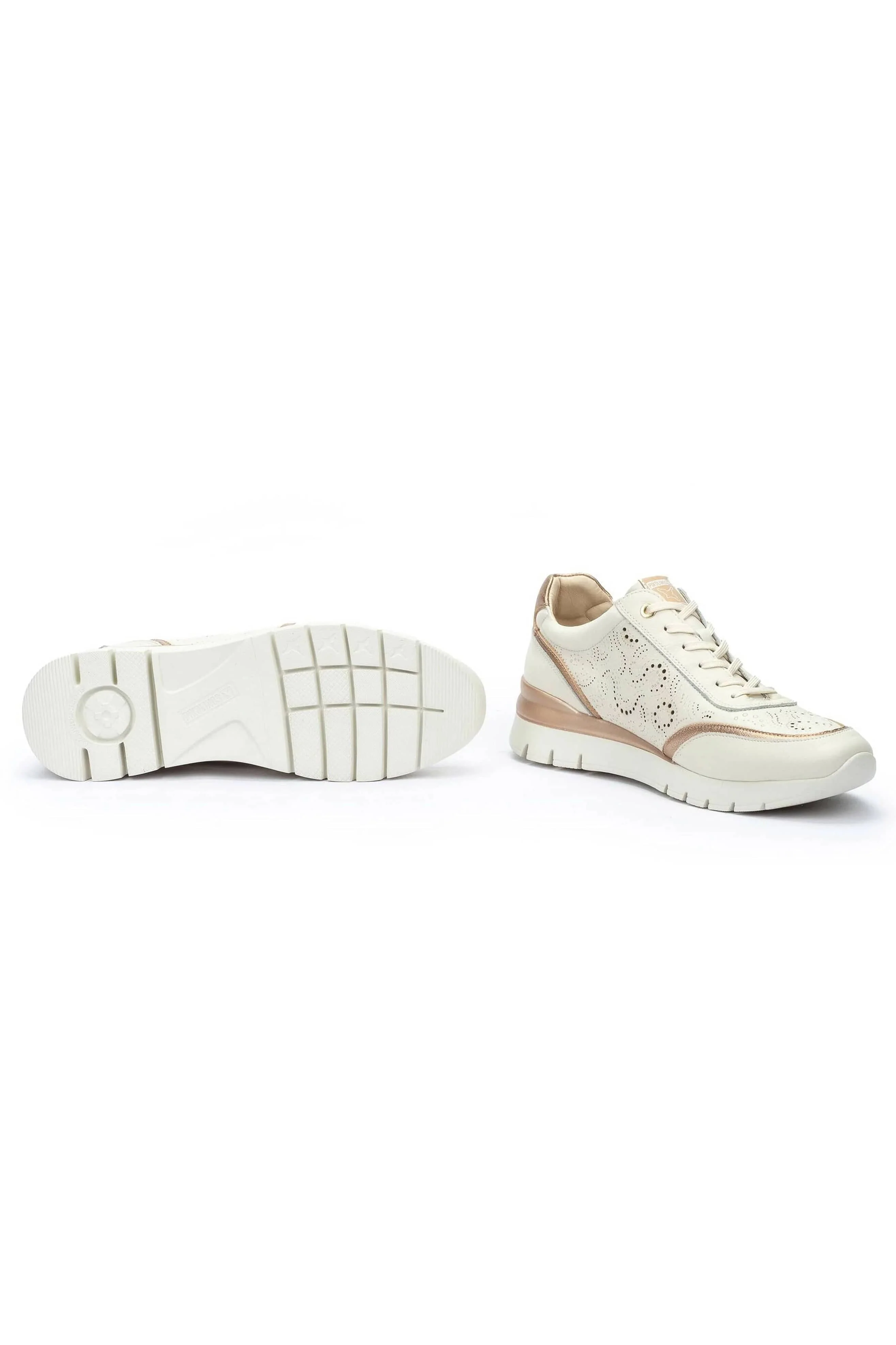 Cantabria Leather Side-Zip Trainers - Nata - Image 6
