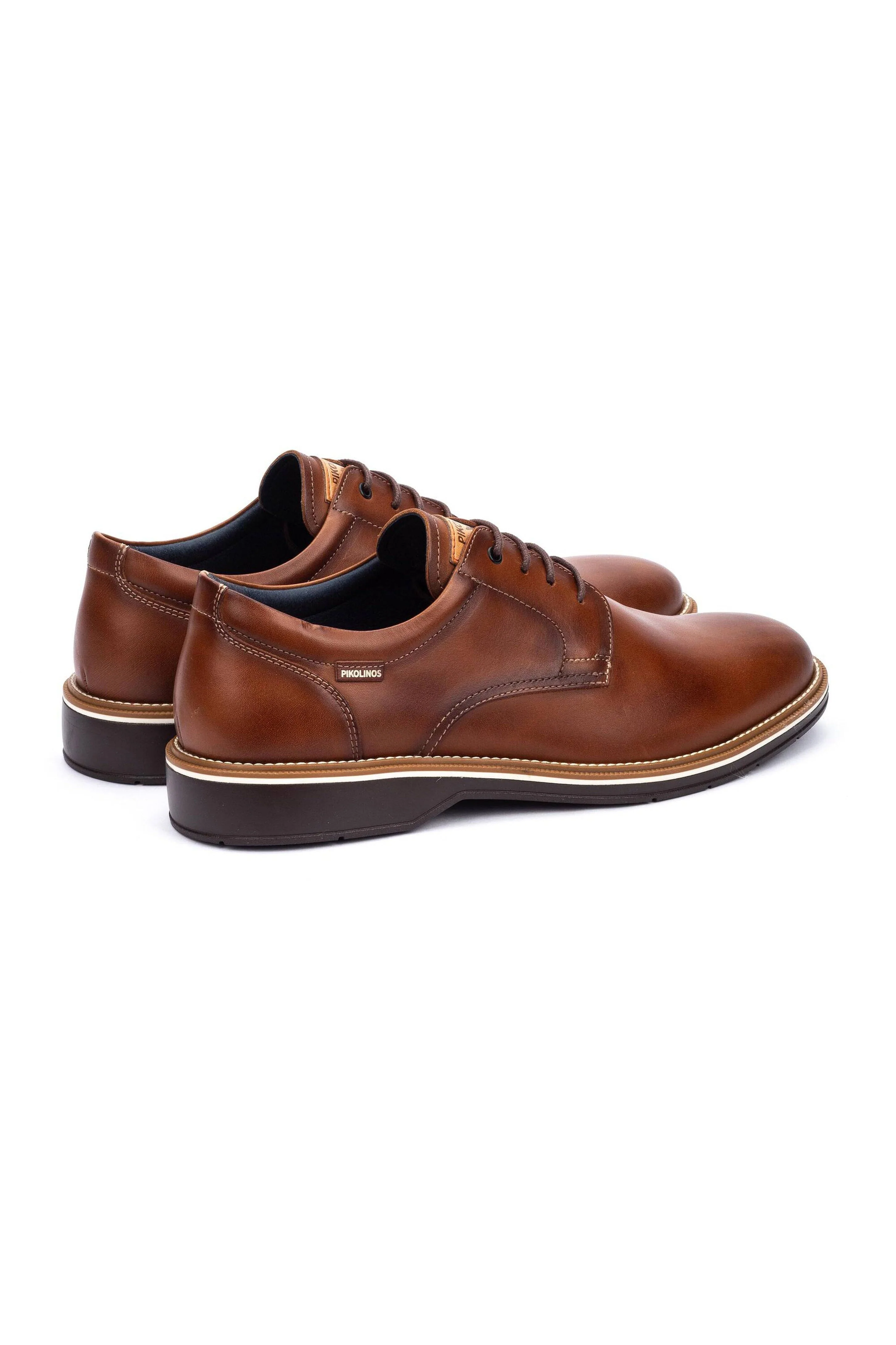 Carlet Lace Up Leather Shoes - Cuero - Image 3