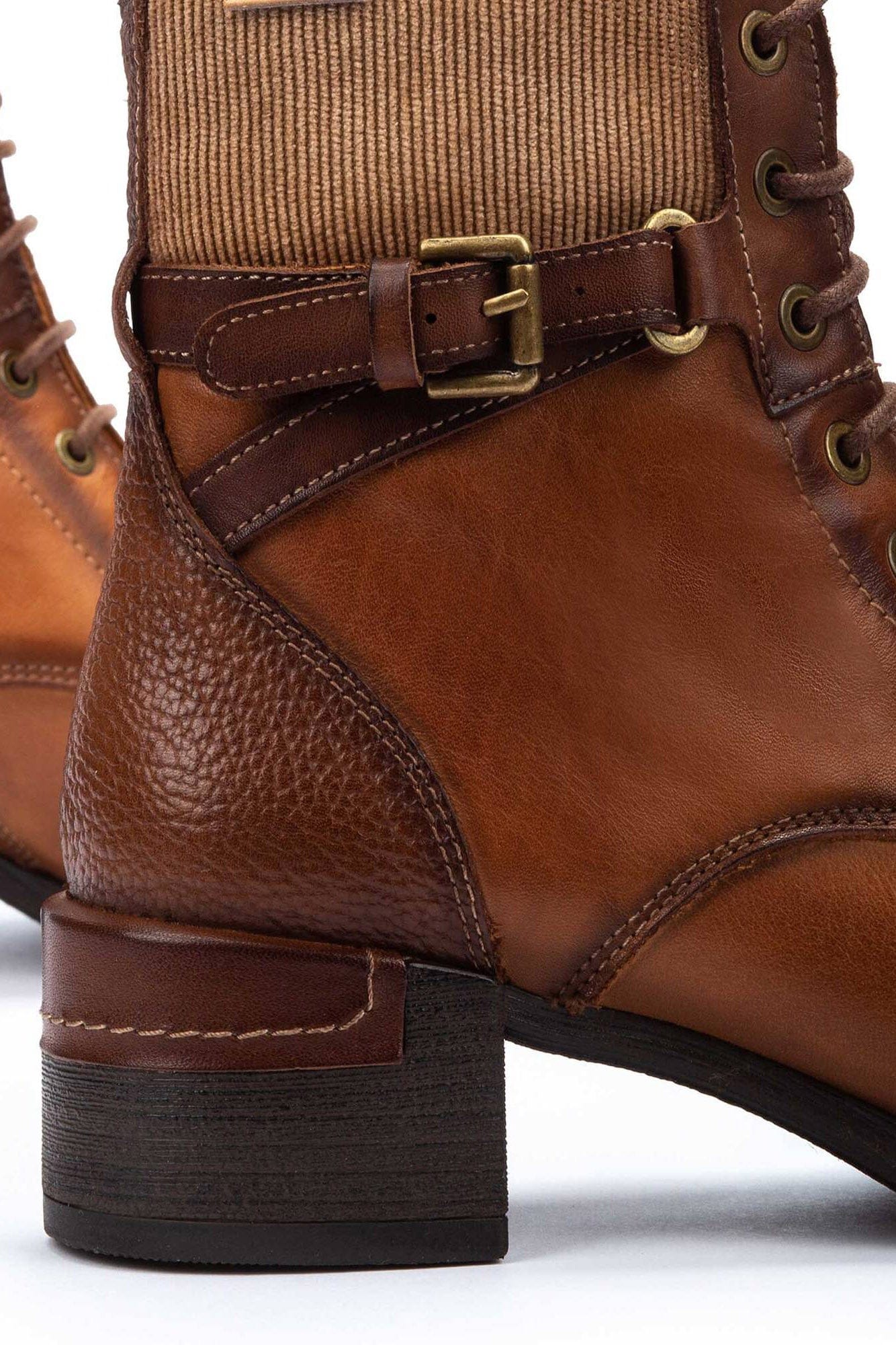 Malaga Leather Lace Up Ankle Boots - Chocolate - Image 4