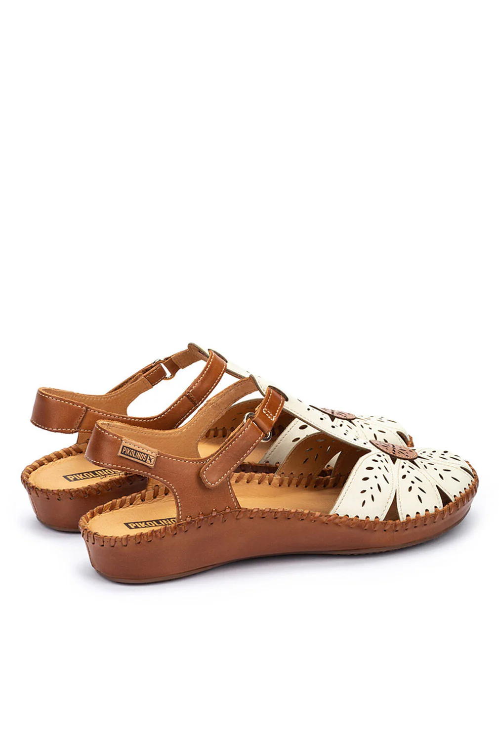 P Vallarta Leather Detail Sandals - Nata - Image 3