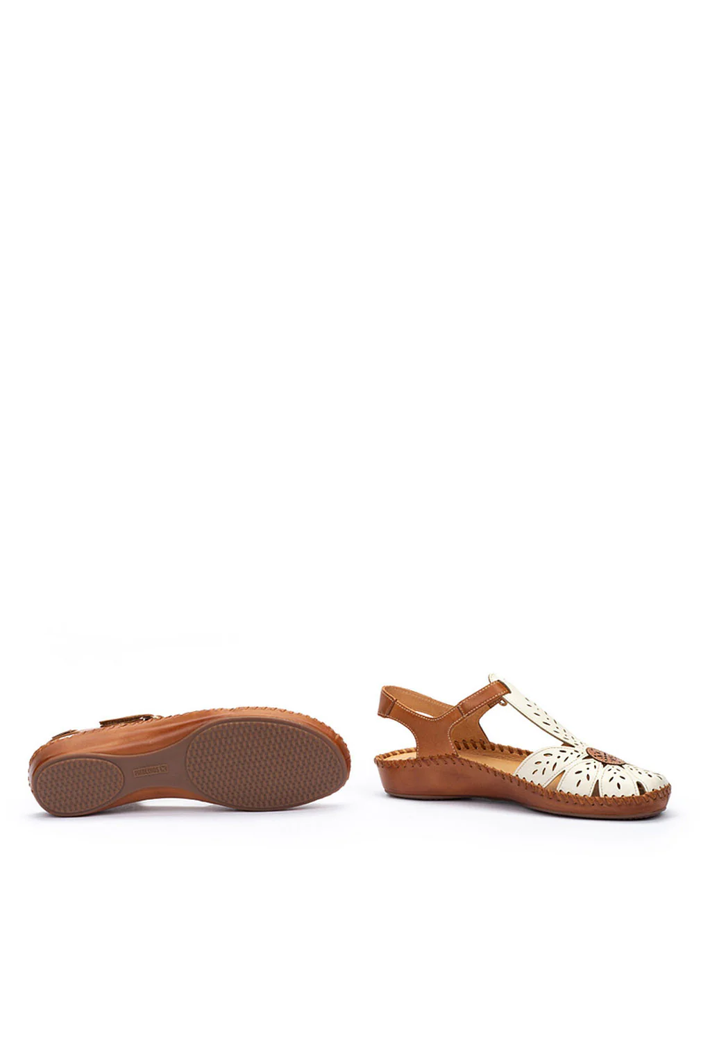 P Vallarta Leather Detail Sandals - Nata - Image 5