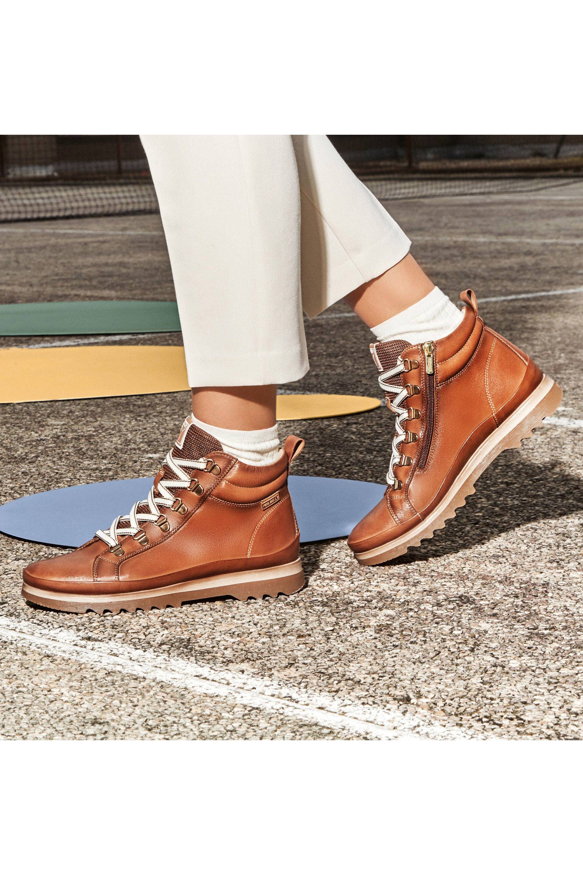 Vigo Leather Lace Up Ankle Boots - Chocolate - Image 6