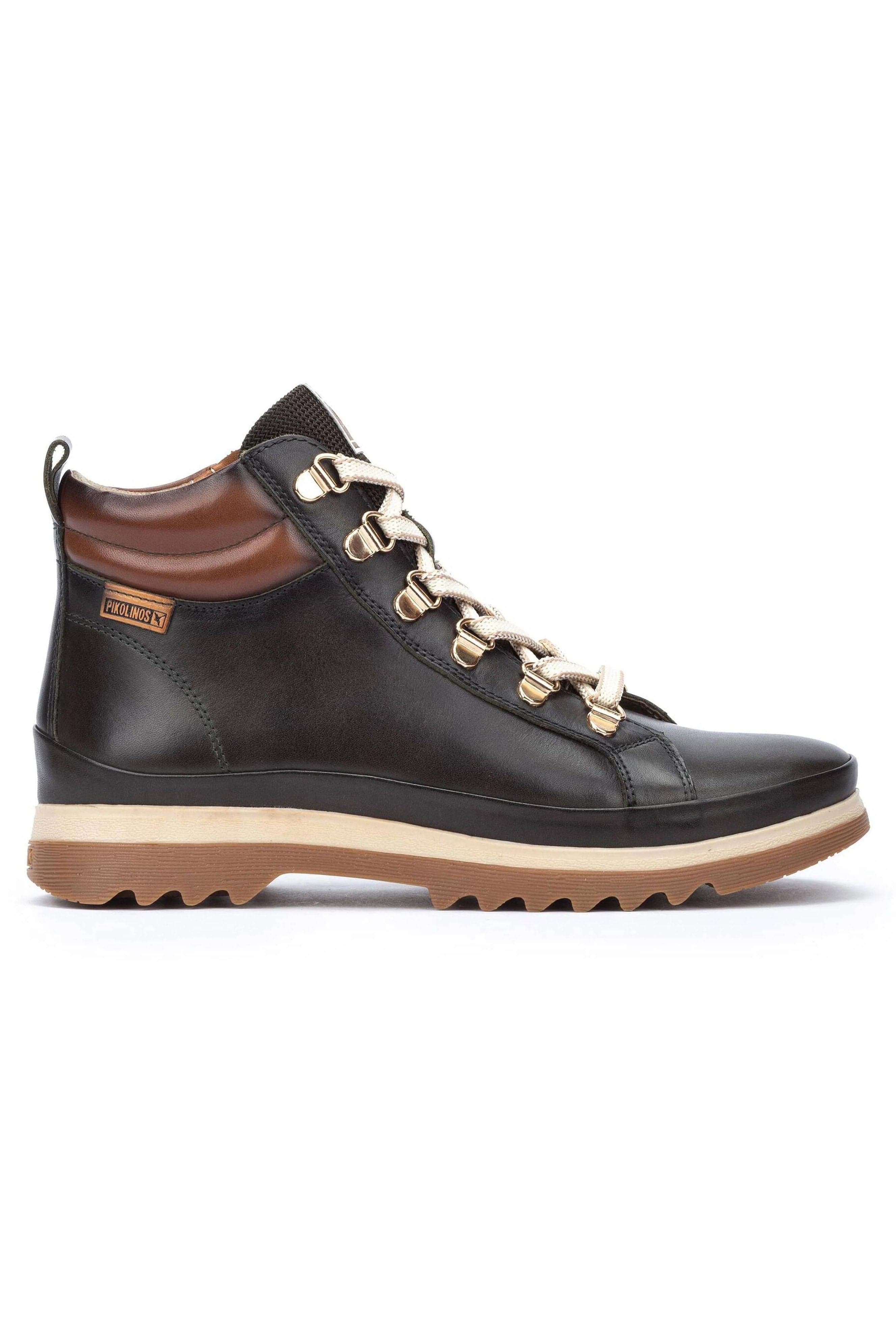 Vigo Leather Lace Up Ankle Boots - Forest