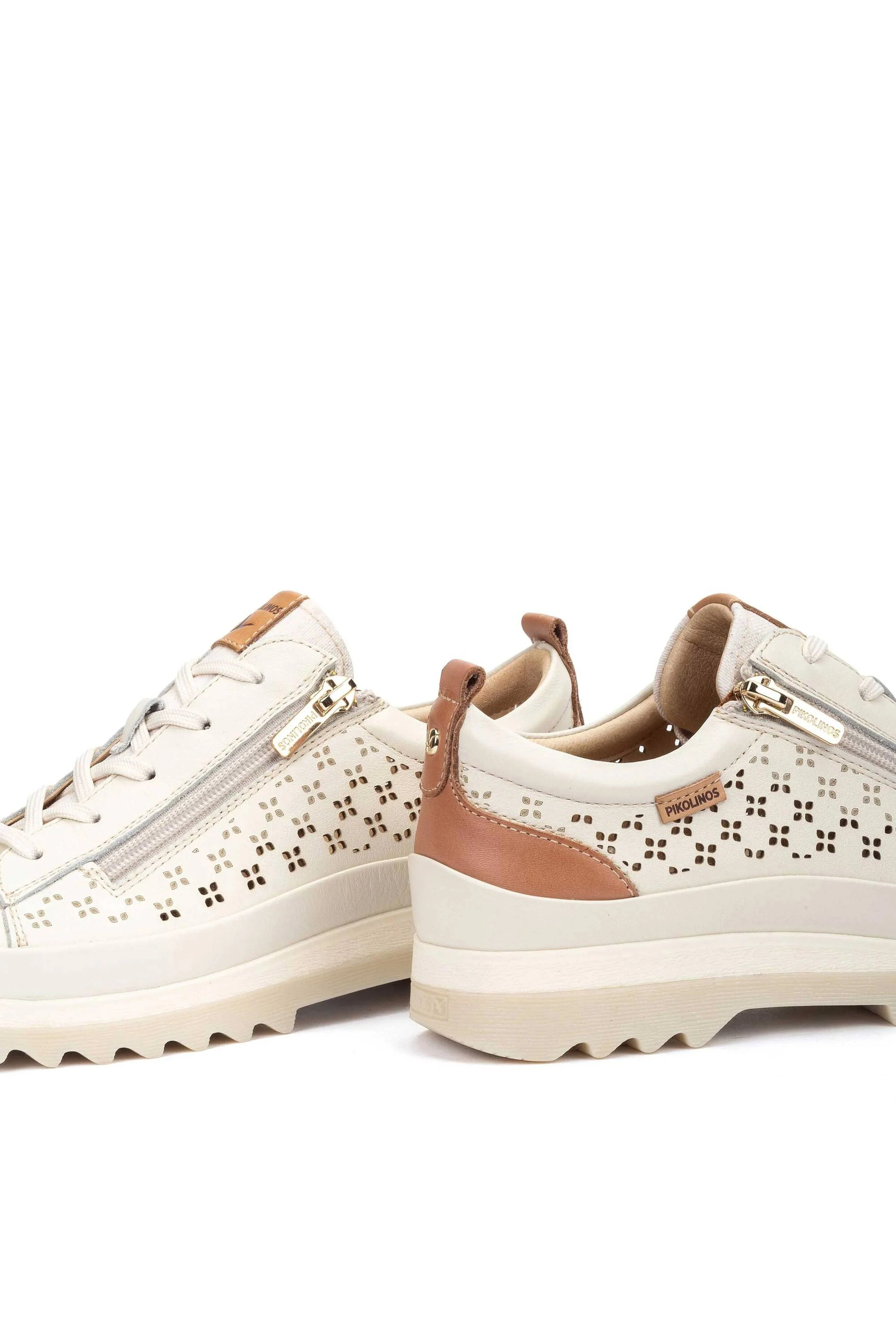 Vigo Leather Side-Zip Trainers - Nata - Image 4