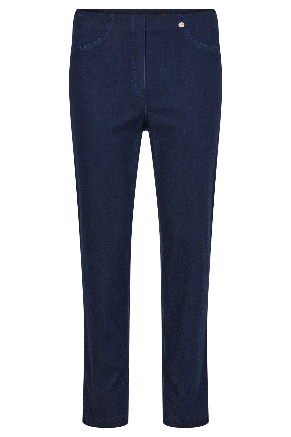 Bella 09 Stretch Denim Ankle Grazer Trousers - Deep Cobalt Blue