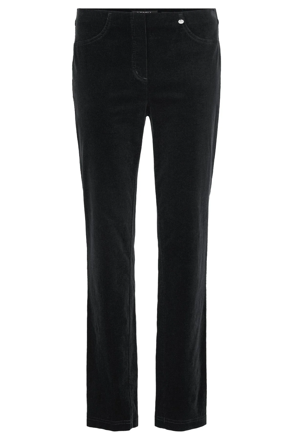 Bella 29" Leg Fine Needlecord Trousers - Black