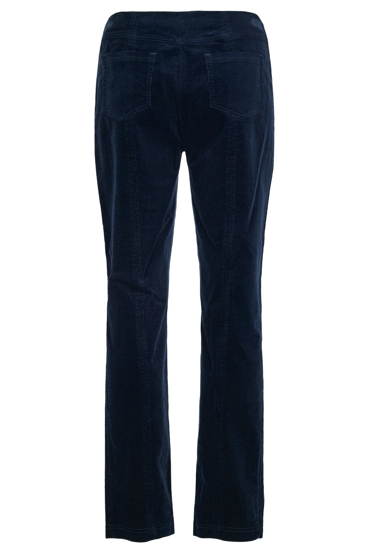 Bella 29" Leg Fine Needlecord Trousers - Navy - Image 2