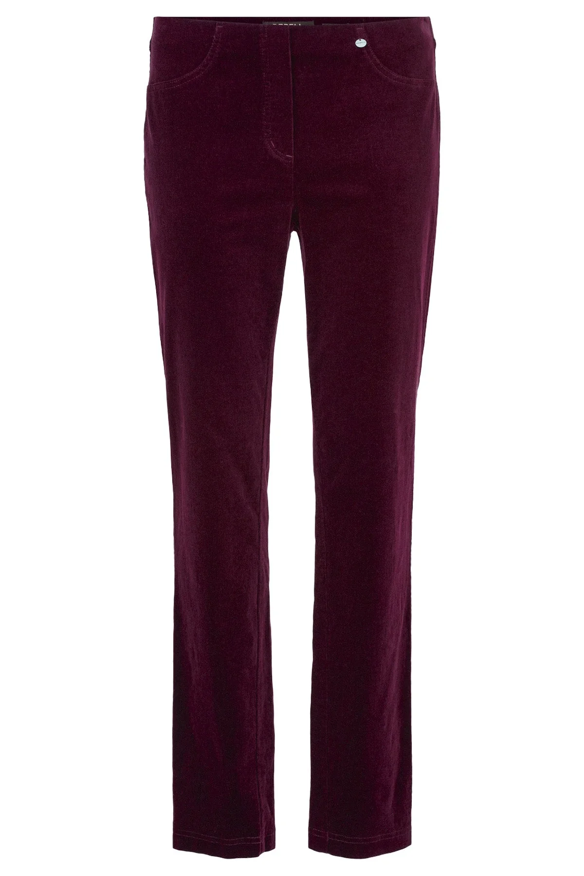 Bella 29" Leg Fine Needlecord Trousers - Sangria
