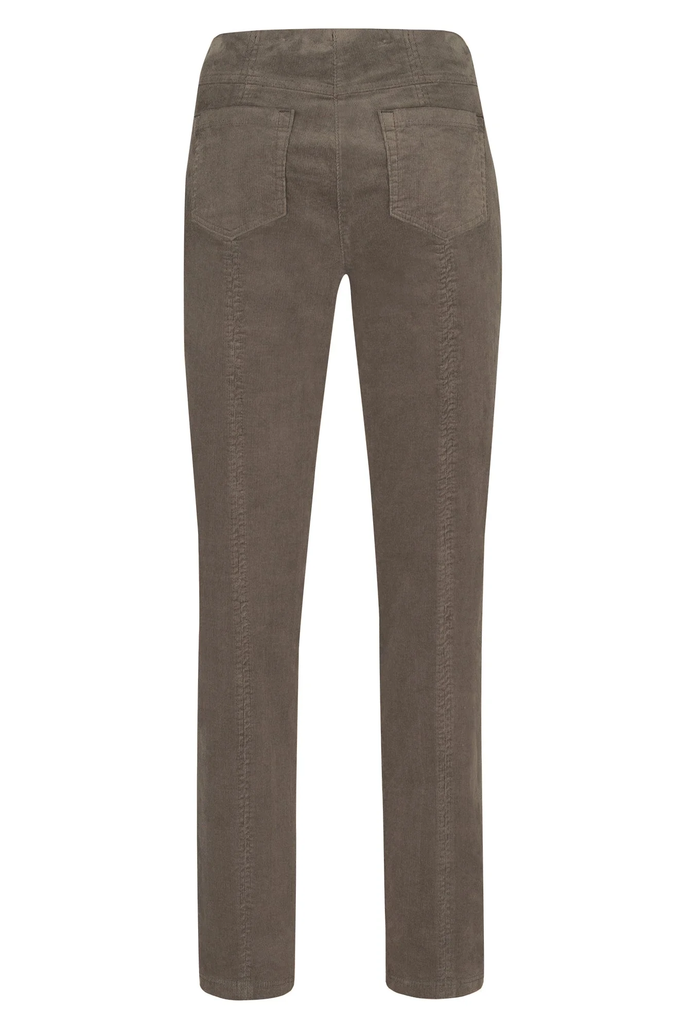 Bella 29" Leg Fine Needlecord Trousers - Taupe - Image 2