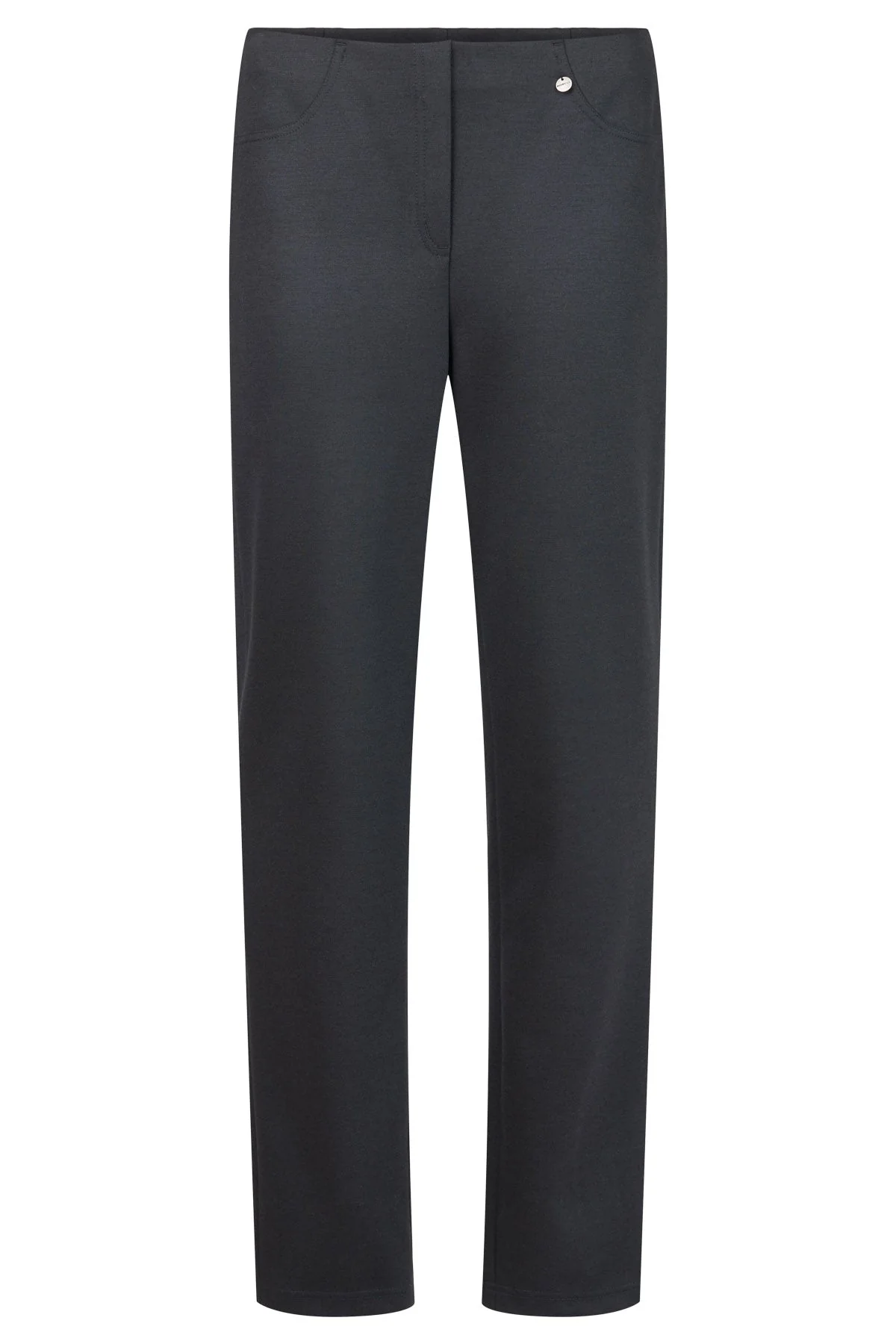 Bella 31" Leg Wool Blend Winter Weight Trousers - Black