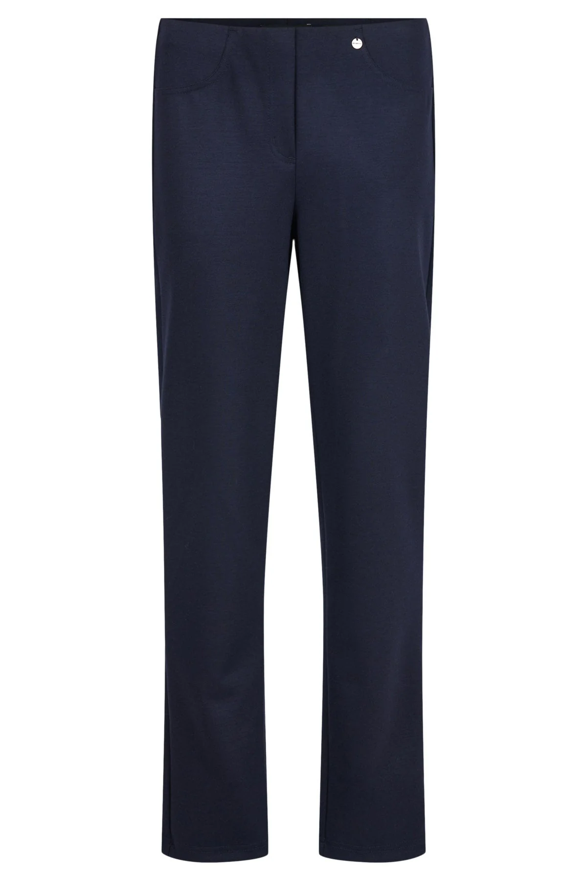 Bella 31" Leg Wool Blend Winter Weight Trousers - Navy